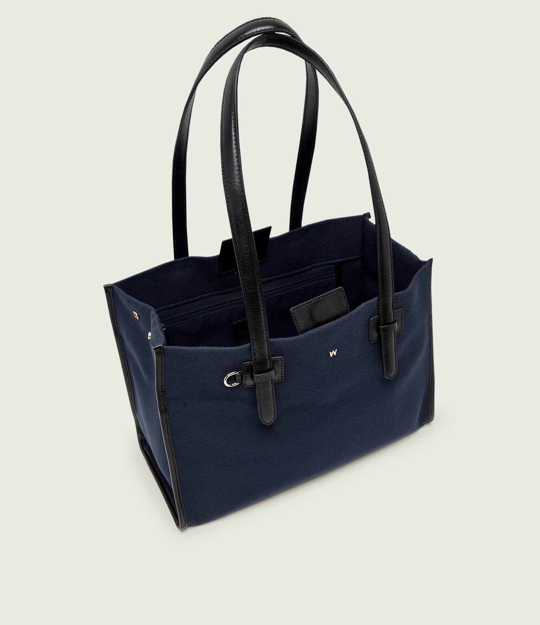 Weekend MaxMara Geantă shopper WKACANDORE cu adaos de piele