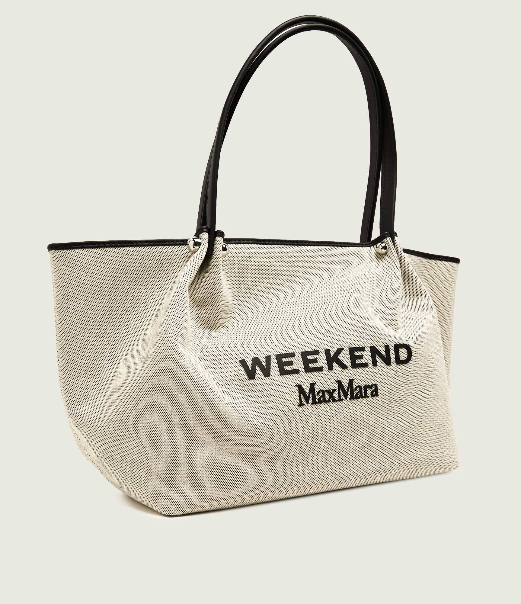 Weekend MaxMara Geantă shopper Wkagetto cu adaos de piele