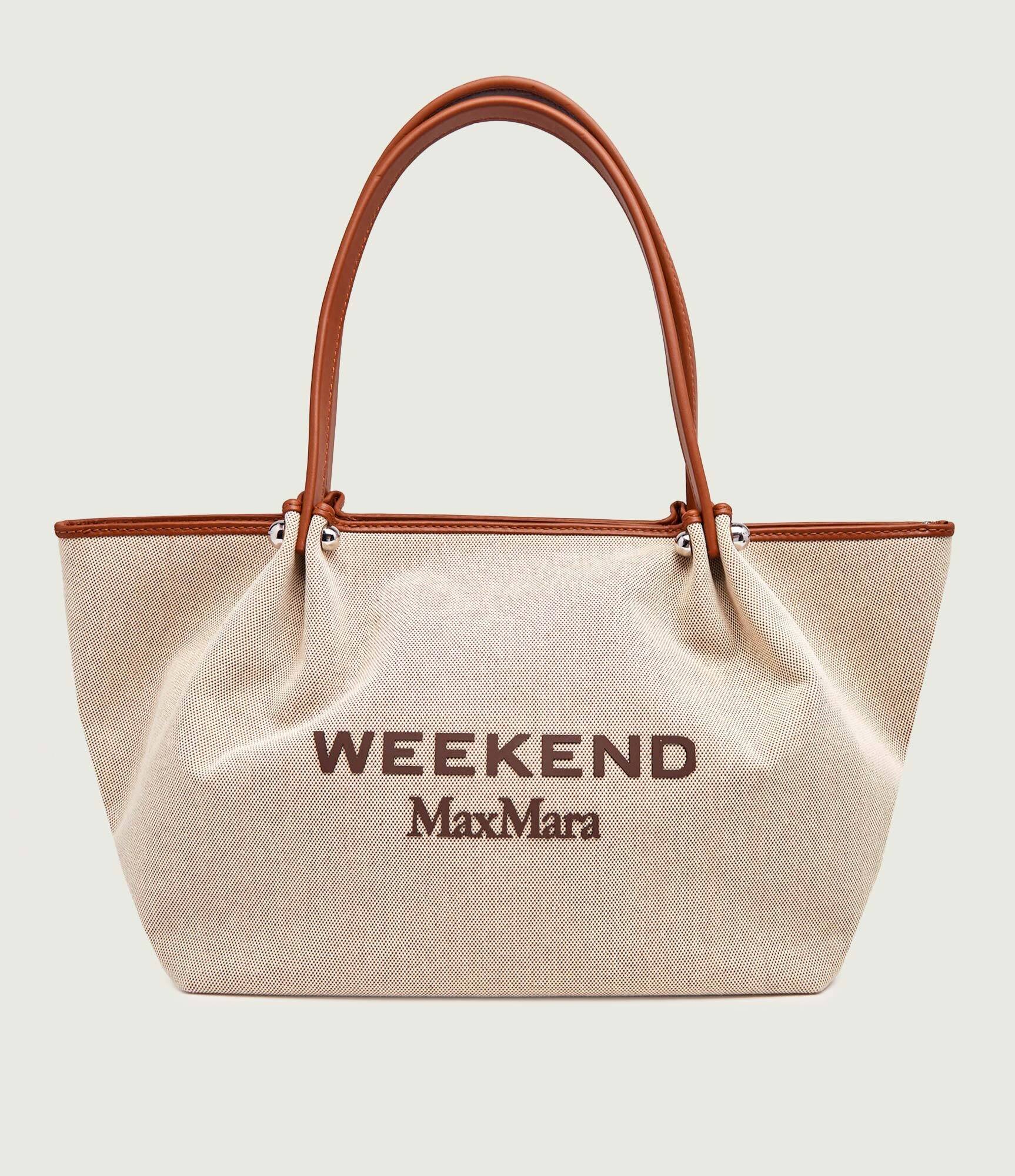 Weekend MaxMara Geantă shopper Wkagetto cu adaos de piele