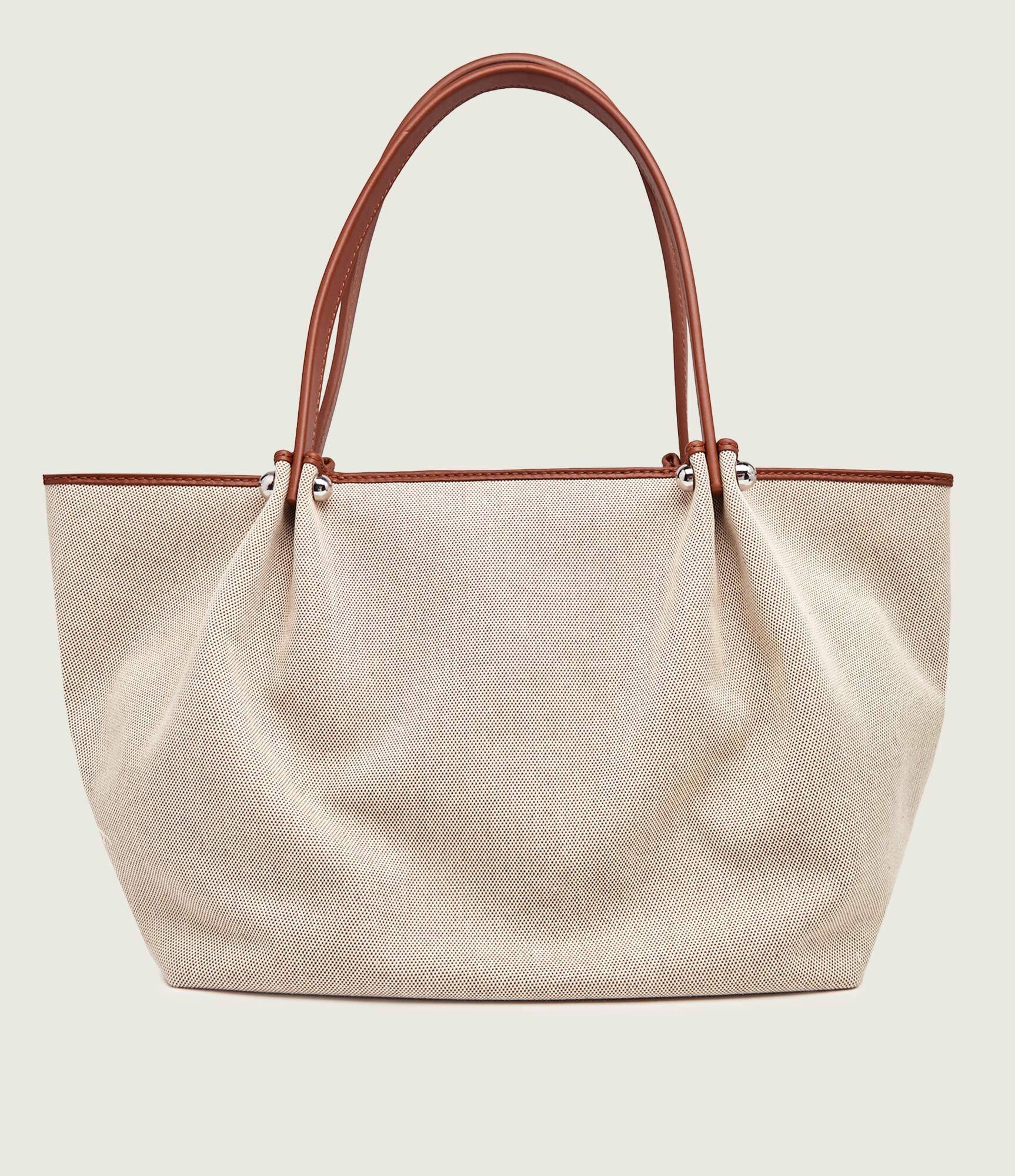 Weekend MaxMara Geantă shopper Wkagetto cu adaos de piele