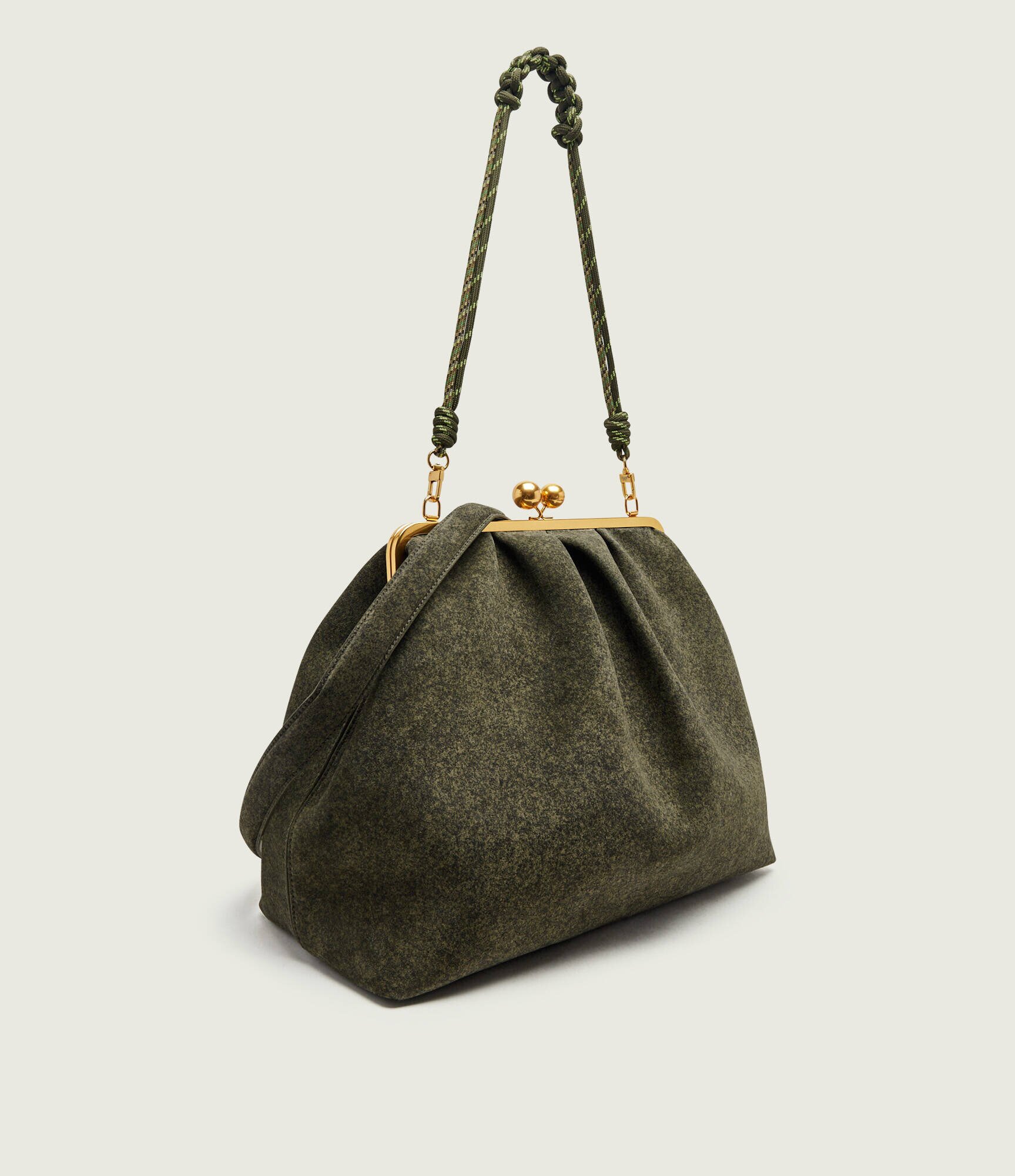 Weekend MaxMara Geantă shopper Wkautile Pasticcino| Weekend Max Mara x Robert Rabensteiner | piele întoarsă