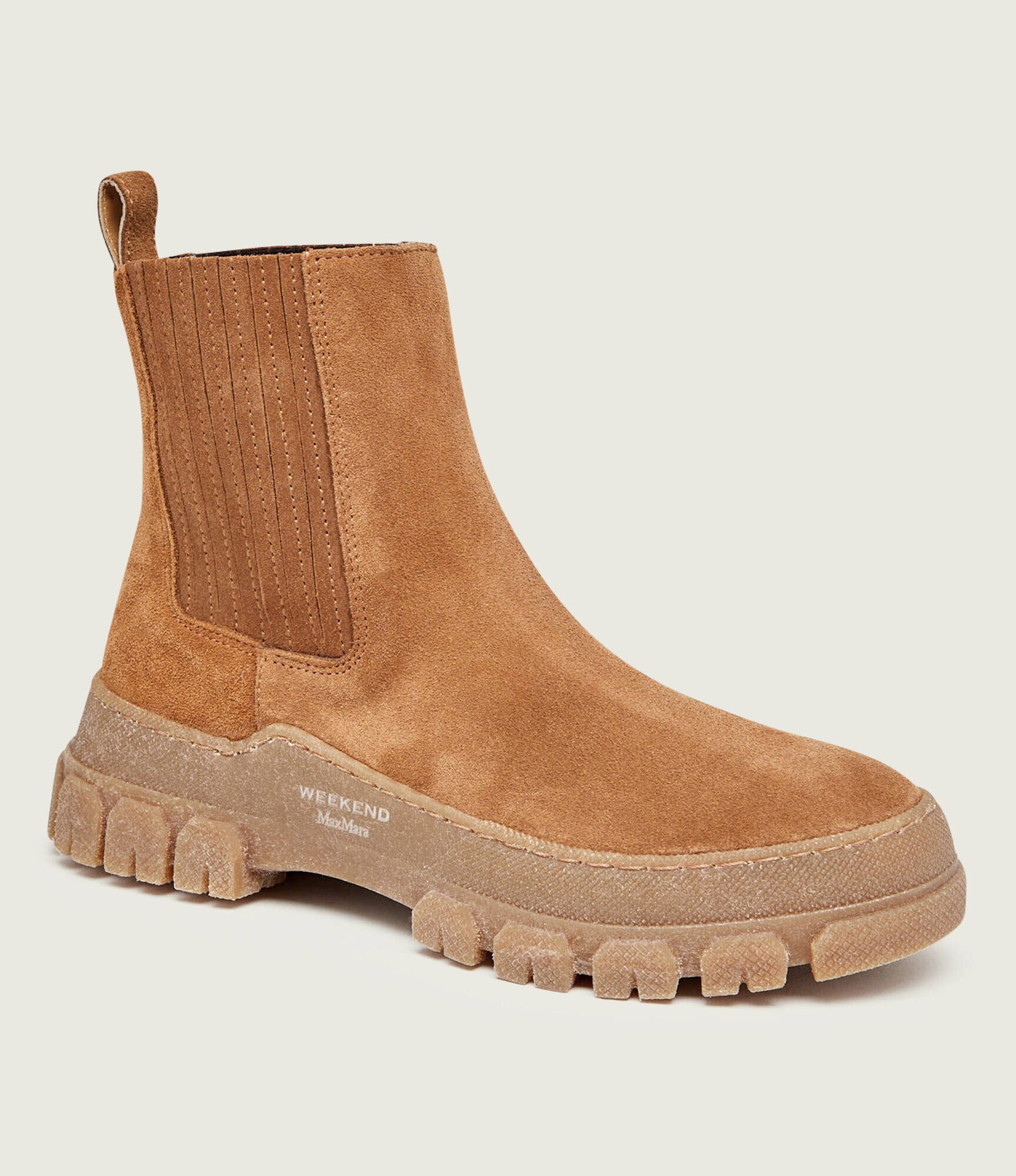 Weekend MaxMara Ghete chelsea Genepi | piele întoarsă