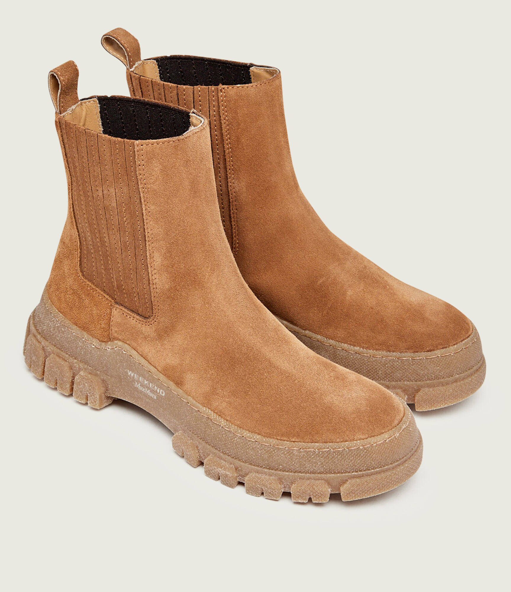 Weekend MaxMara Ghete chelsea Genepi | piele întoarsă