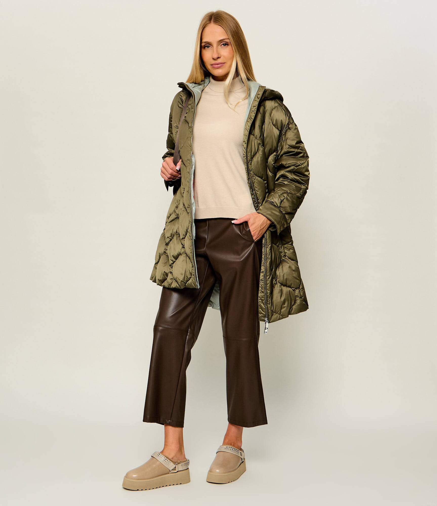 Weekend MaxMara Maletă Wkdkiku | regular fit | cu adaos de mătase și lână