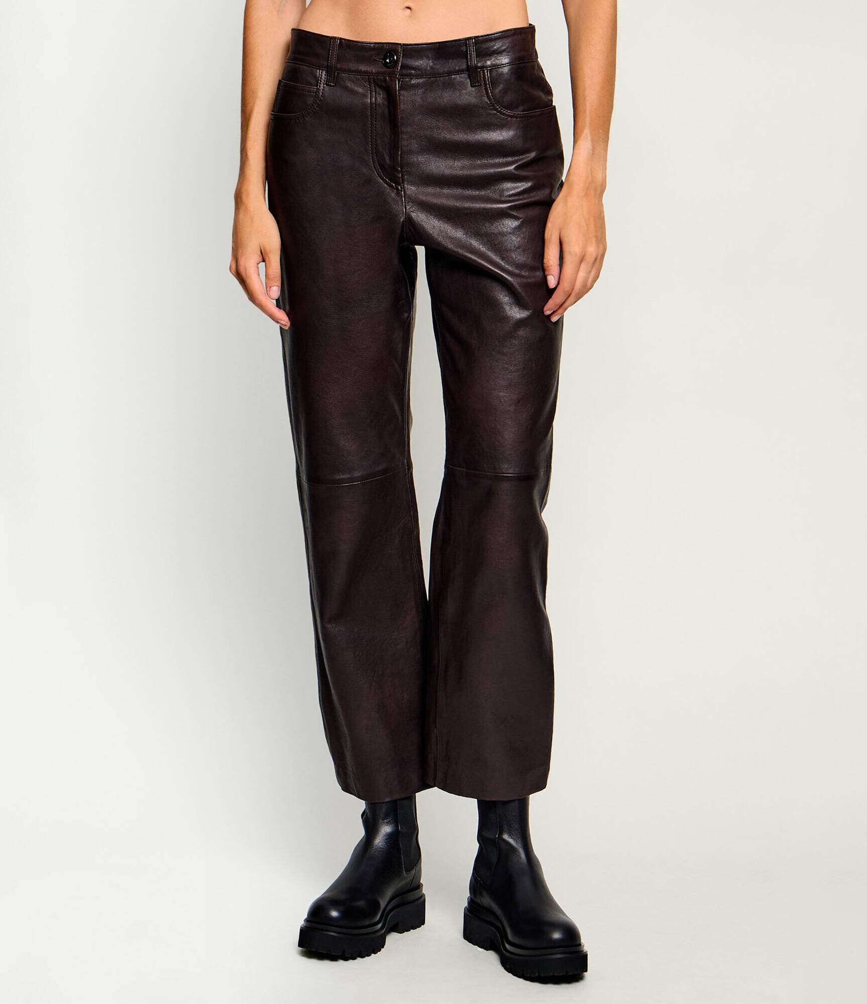 Weekend MaxMara Pantaloni de piele Wkddeserto | regular fit