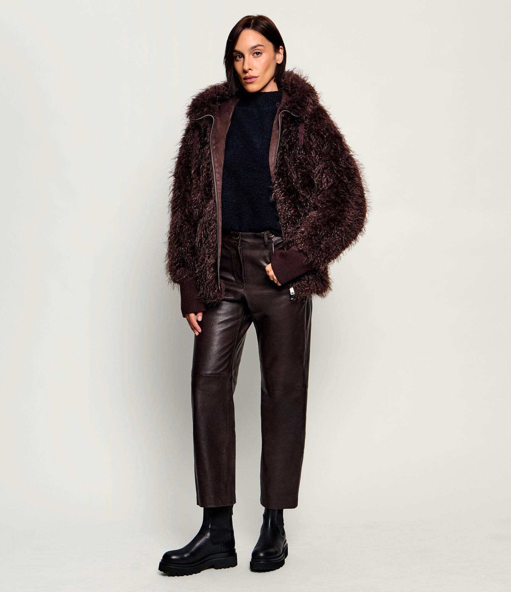 Weekend MaxMara Pantaloni de piele Wkddeserto | regular fit