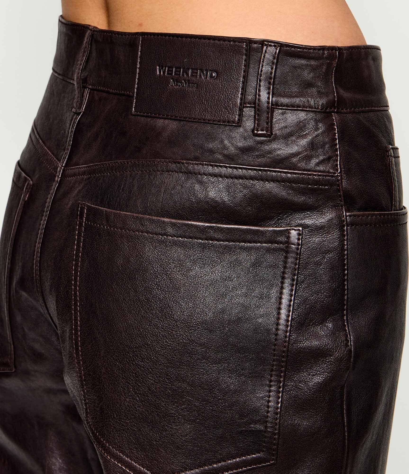 Weekend MaxMara Pantaloni de piele Wkddeserto | regular fit