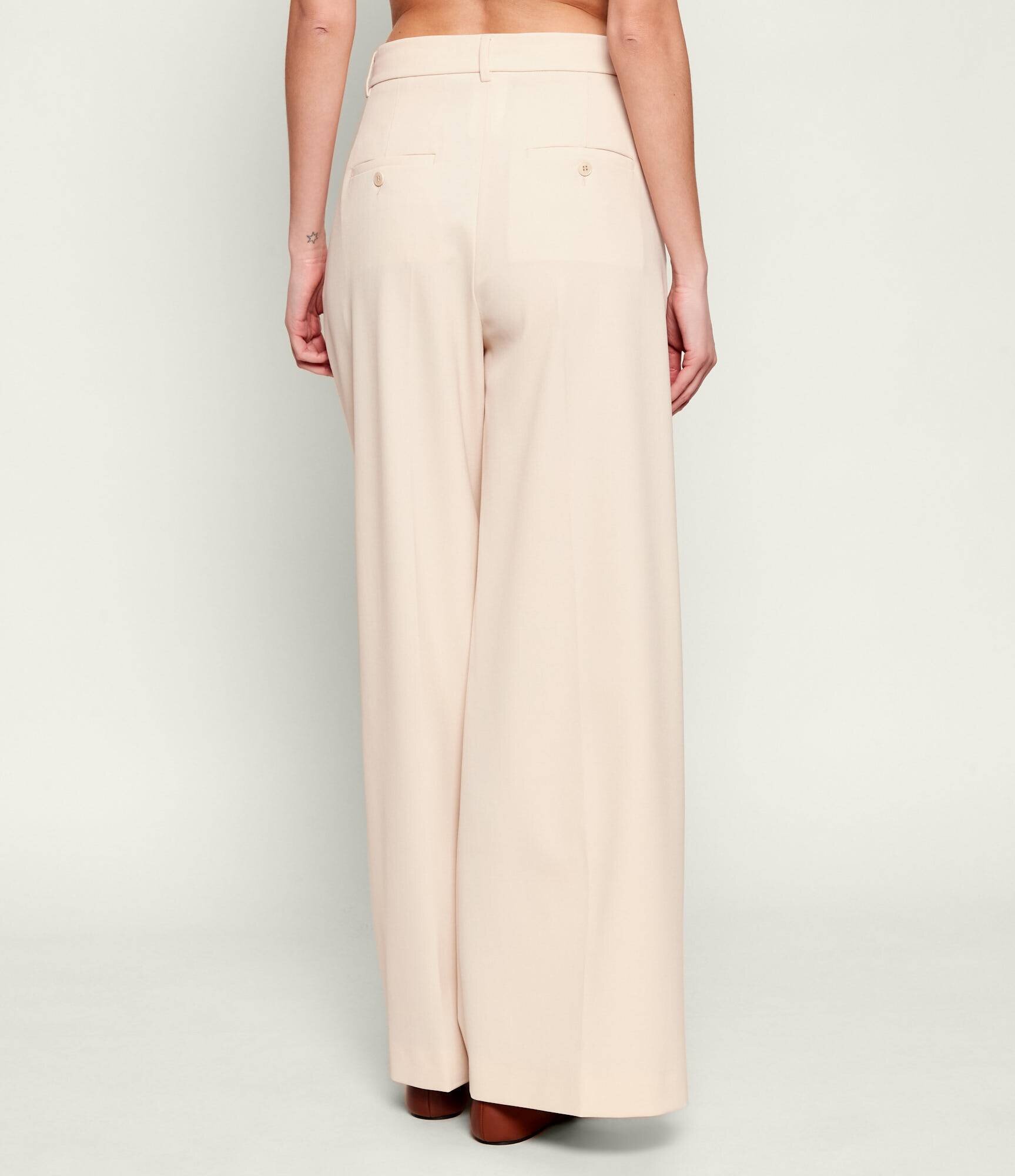 Weekend MaxMara Pantaloni Wkdasta | flare fit cu adaos de lână