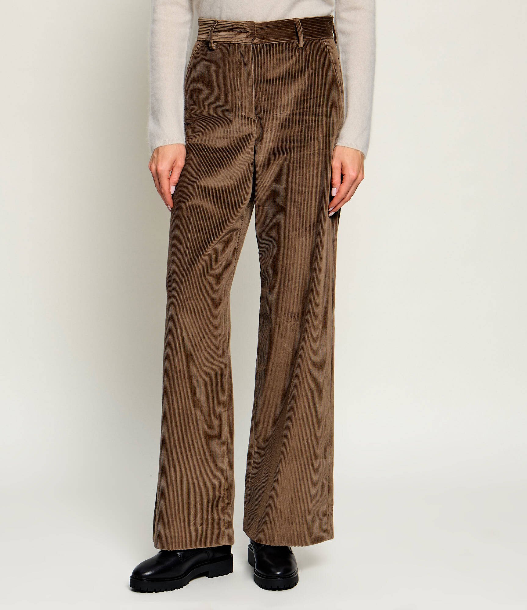 Weekend MaxMara Pantaloni Wkdtania | regular fit | catifea reiată