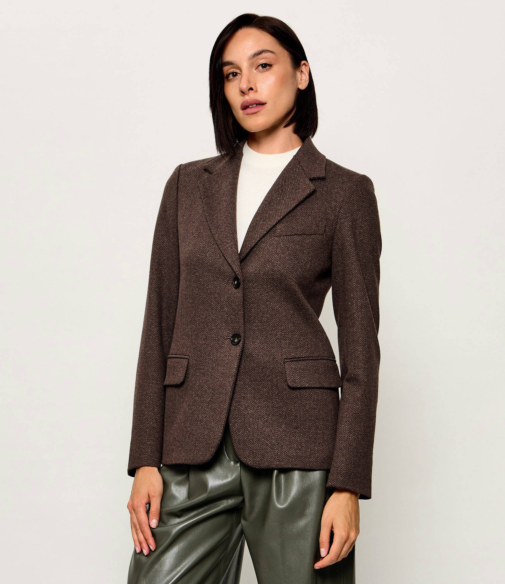 Weekend MaxMara Sacou Wkdferoce | Slim Fit cu adaos de lână