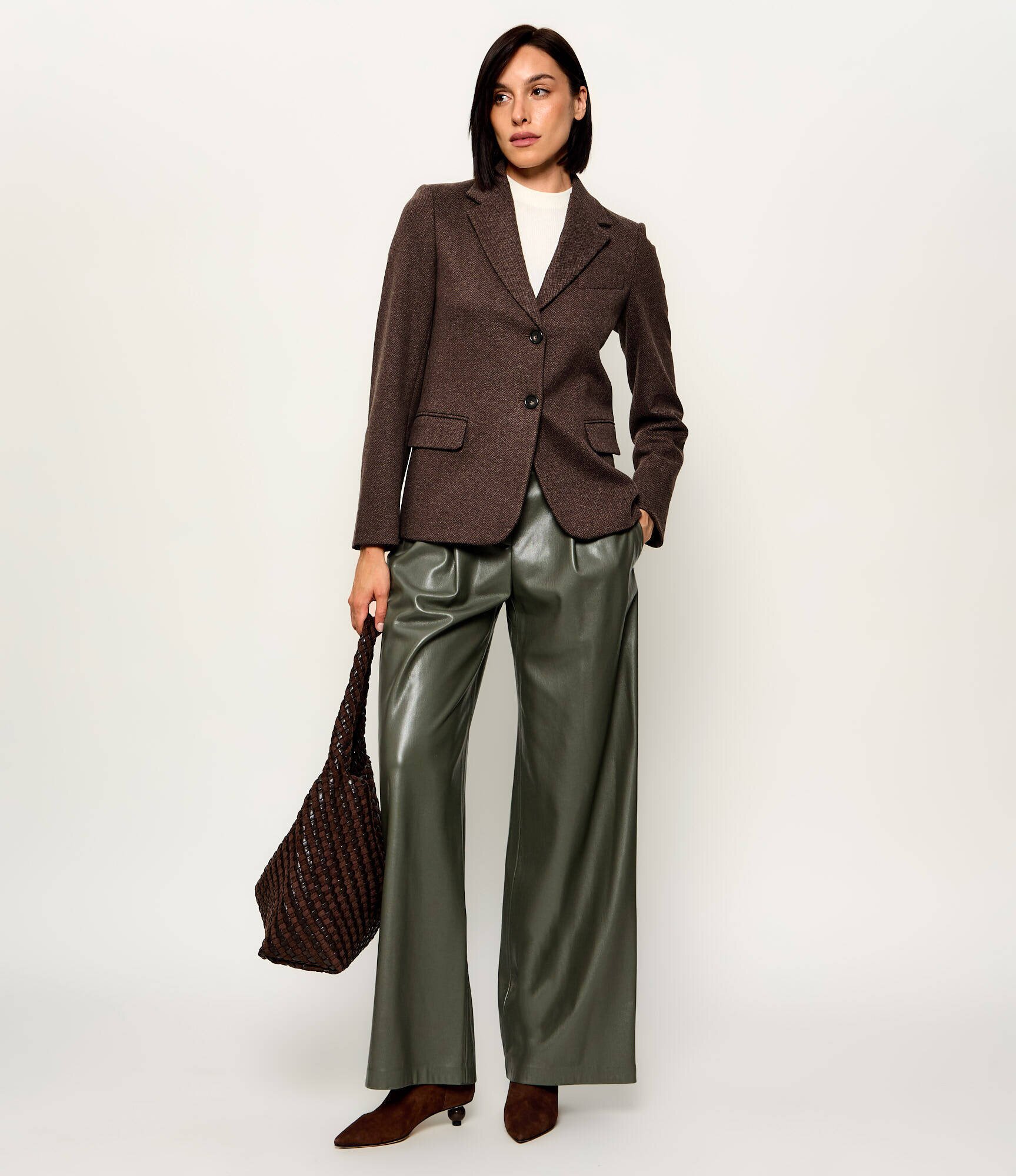 Weekend MaxMara Sacou Wkdferoce | Slim Fit cu adaos de lână
