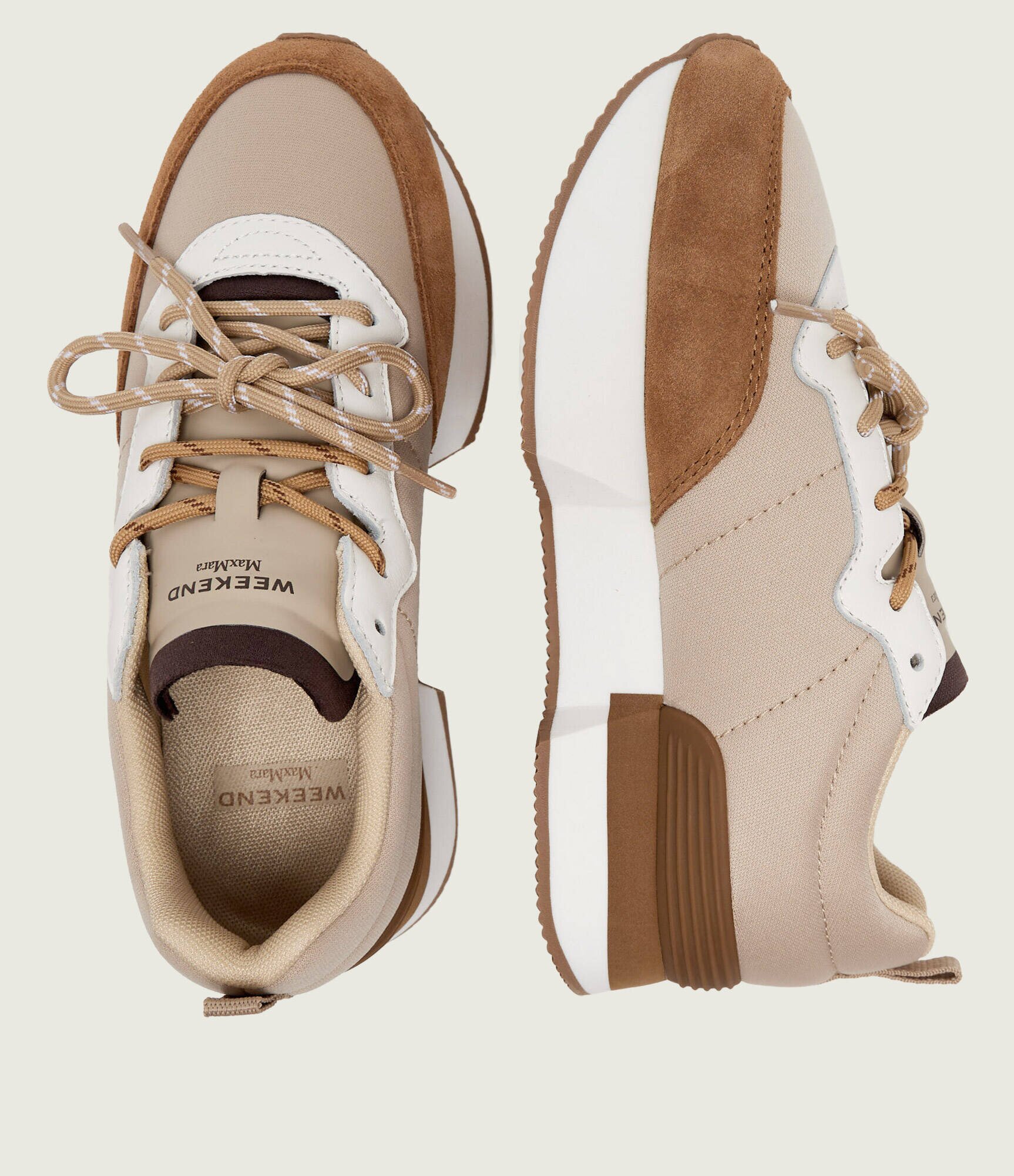 Weekend MaxMara Sneakers Wkazambra | piele întoarsă