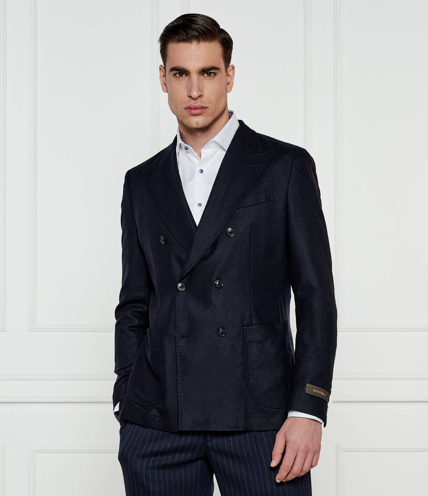 Windsor De lână sacou Salino | Shaped fit cu adaos de cașmir