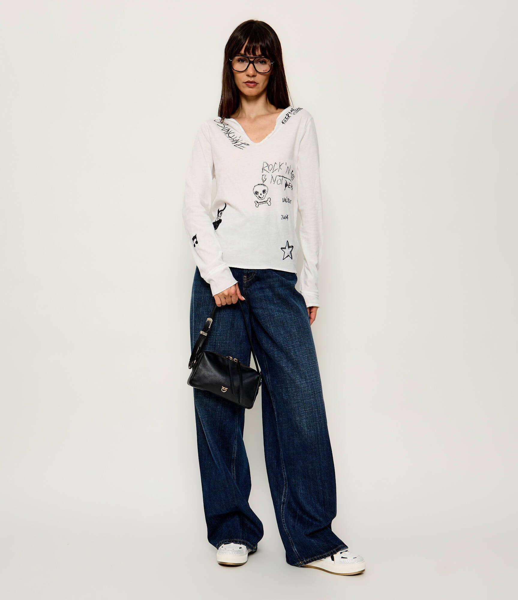 Zadig & Voltaire Bluză Happy Henley | regular fit