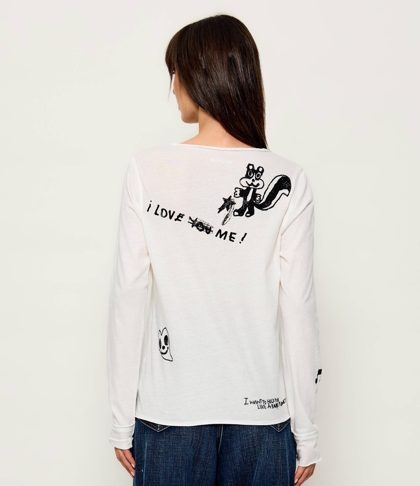 Zadig & Voltaire Bluză Happy Henley | regular fit