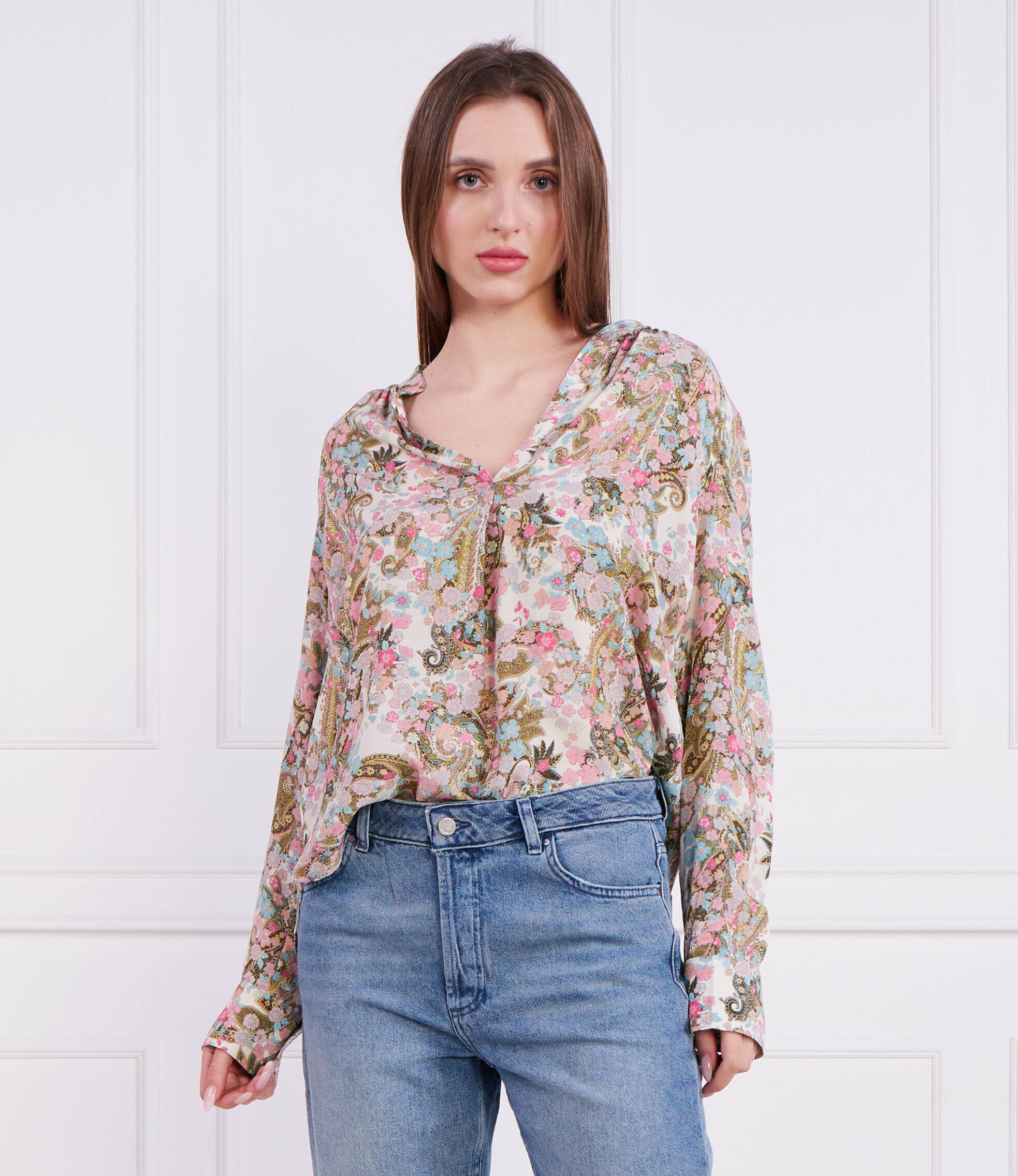 Zadig & Voltaire Bluză TINK SOFT YOKO FLOWER | Regular Fit