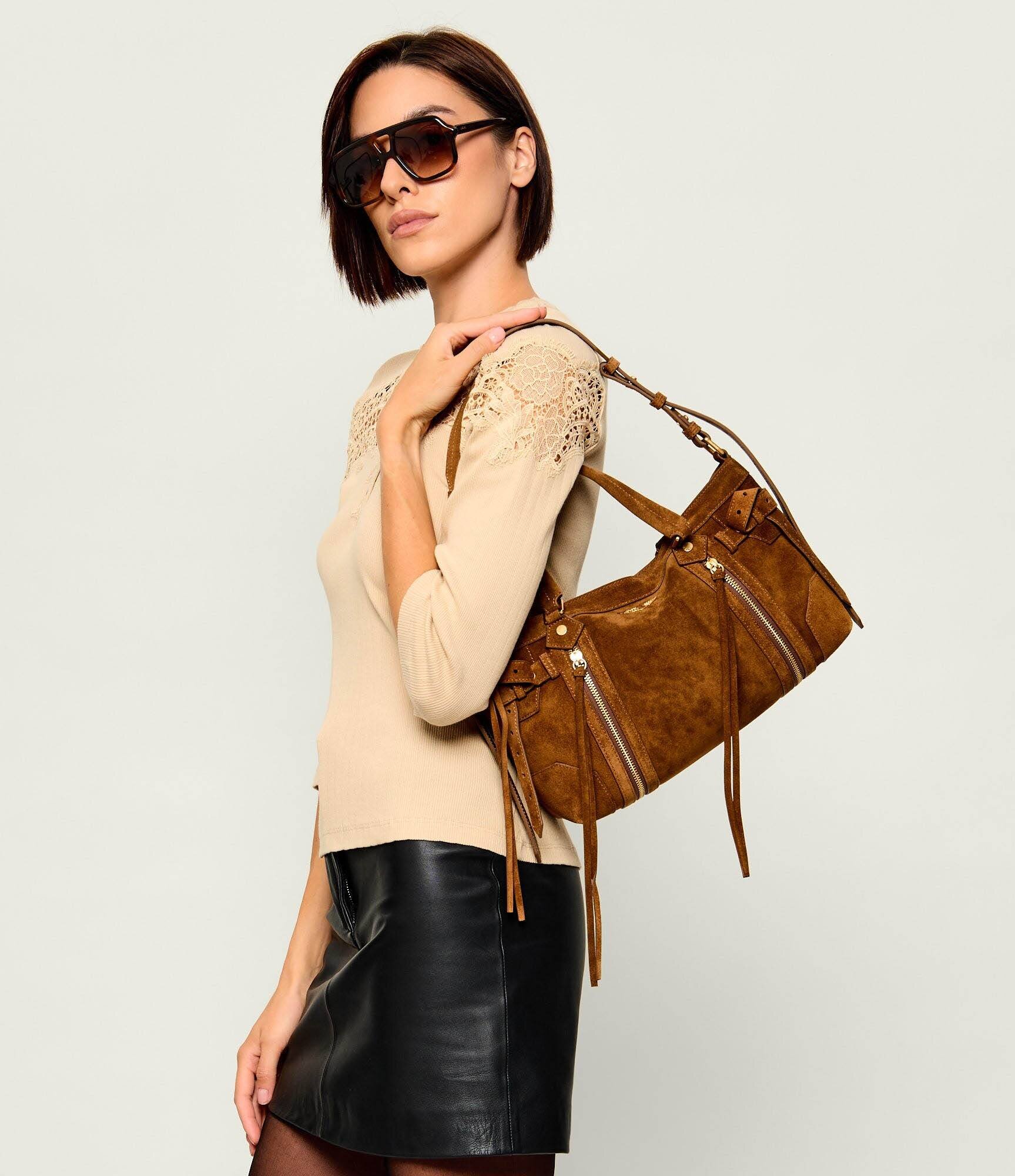 Zadig & Voltaire Cufăr Madison | piele întoarsă