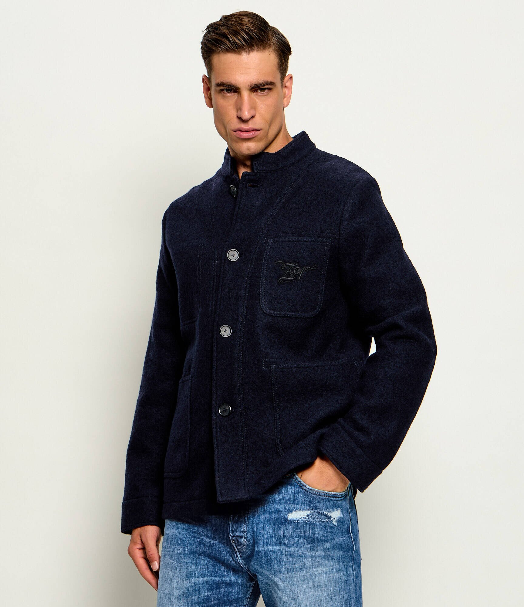 Zadig & Voltaire De lână geacă Venezia | Relaxed fit