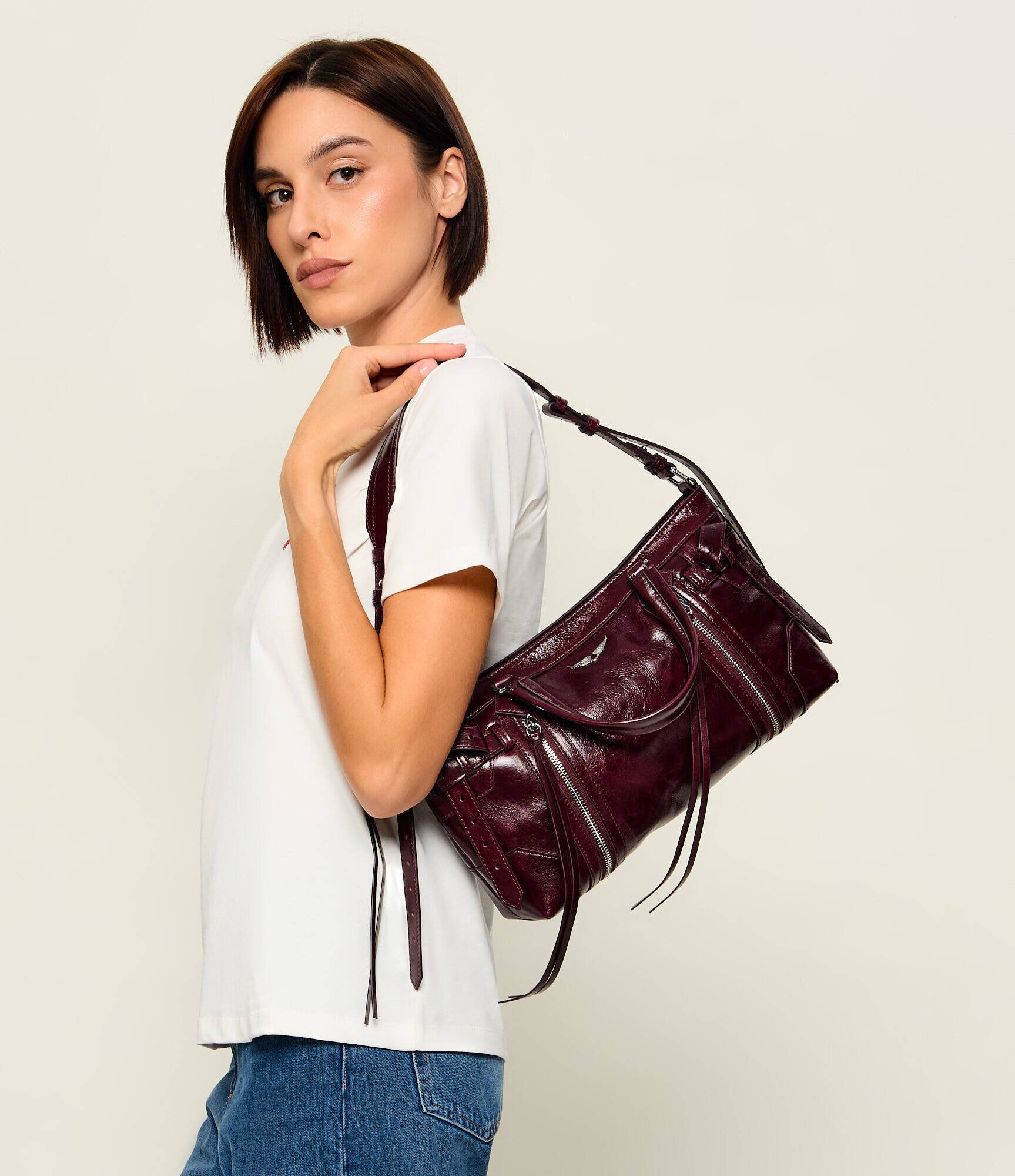 Zadig & Voltaire De piele cufăr Madison Small Vintage