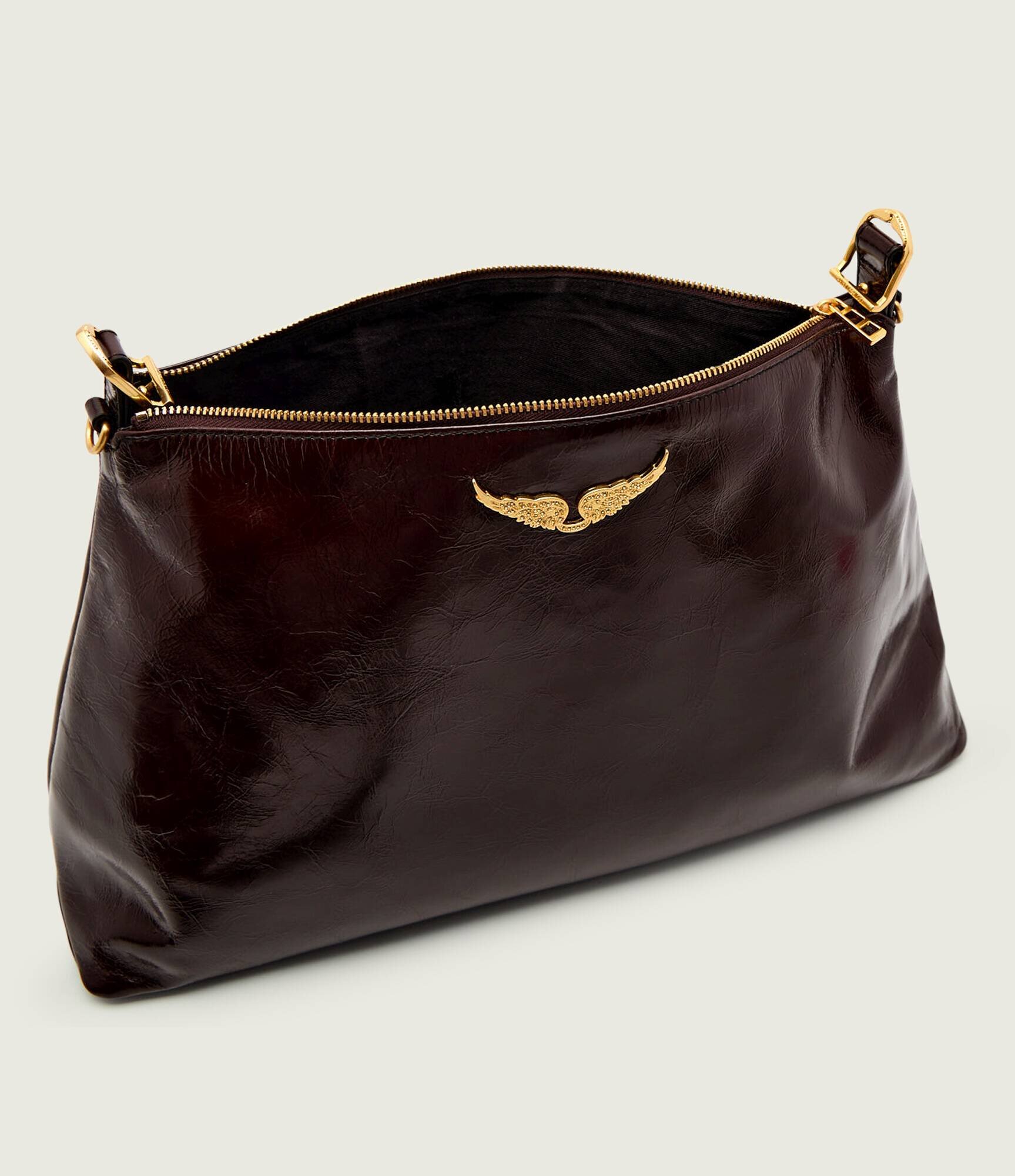 Zadig & Voltaire De piele geantă pe umăr JIM VINTAGE