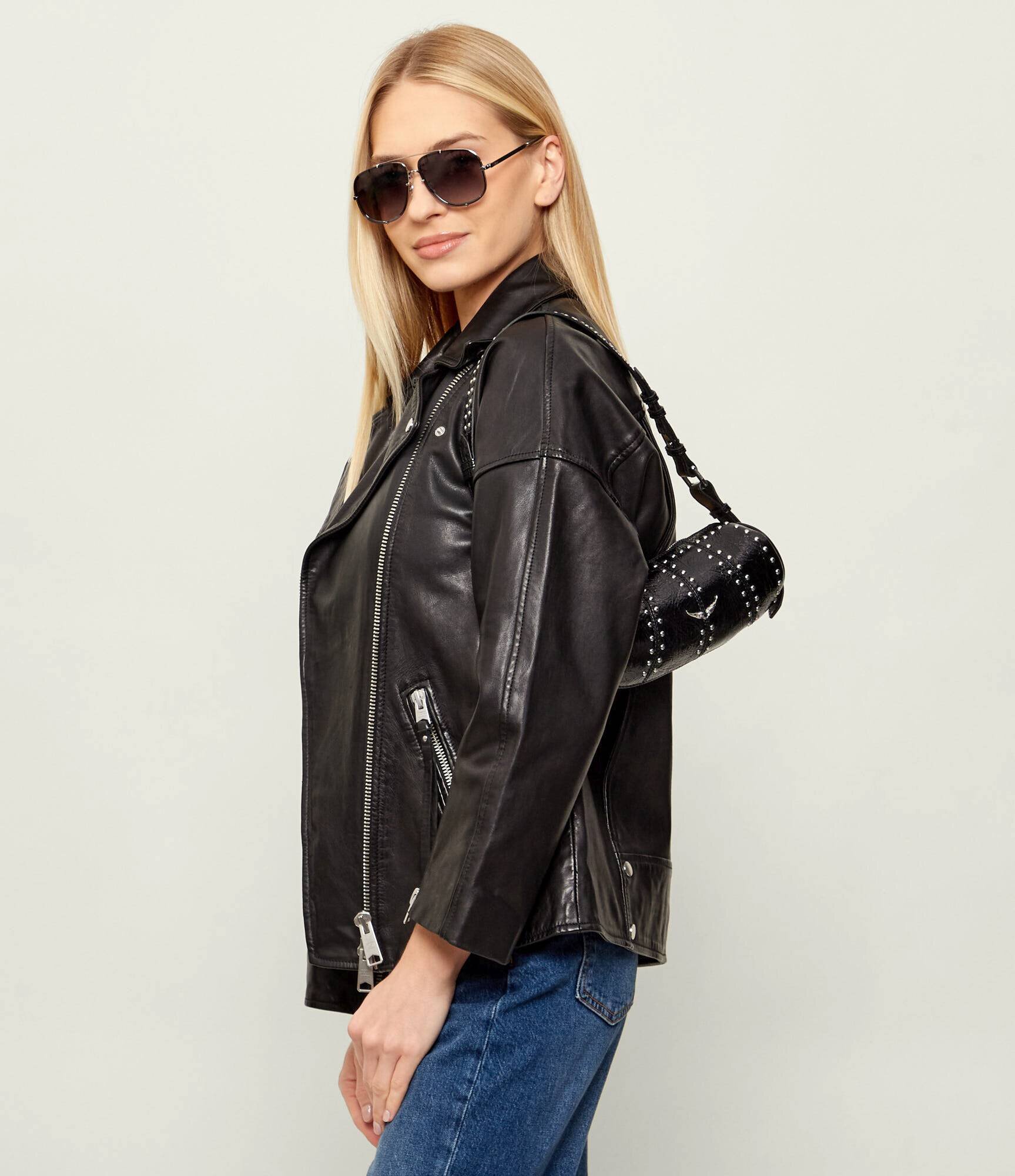 Zadig & Voltaire De piele geantă pe umăr Le Roudoudou