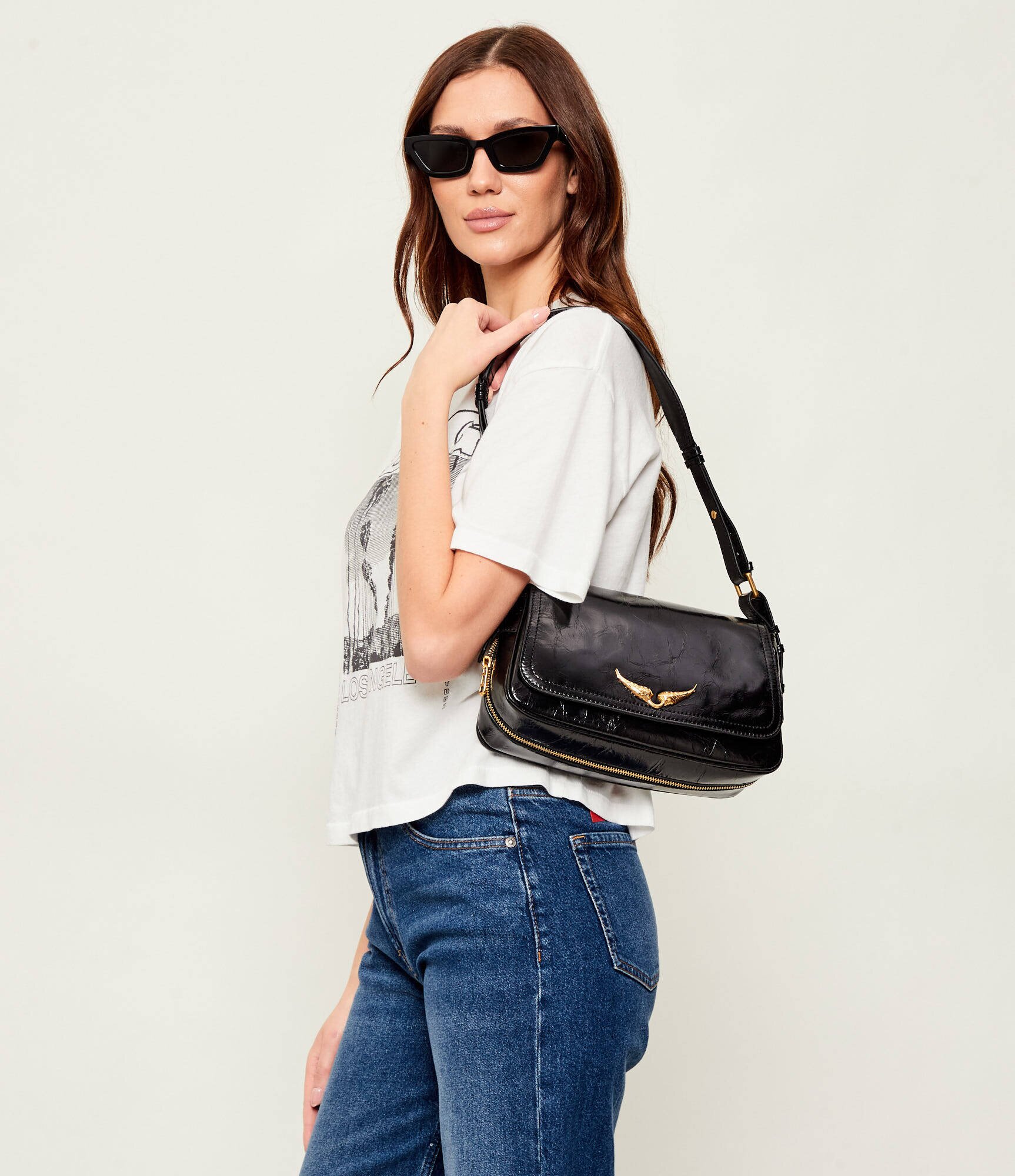 Zadig & Voltaire De piele geantă pe umăr LE ZOUZOU VINTAGE