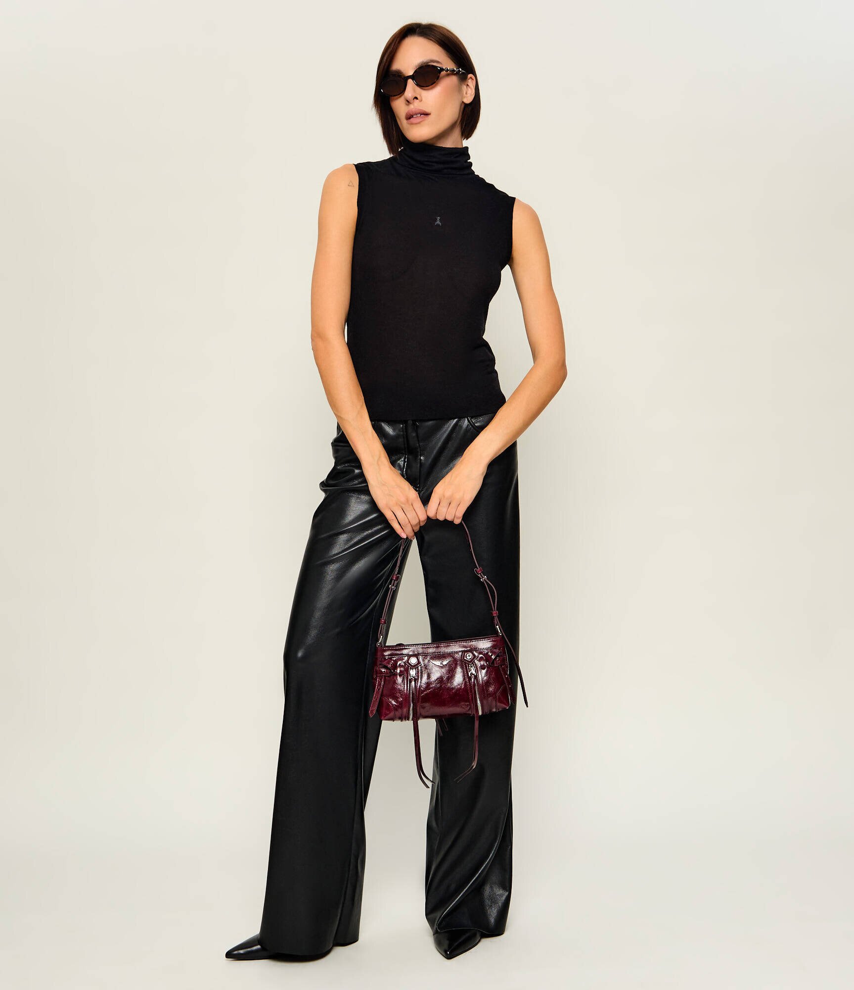Zadig & Voltaire De piele geantă pe umăr Madison Mini Vintage