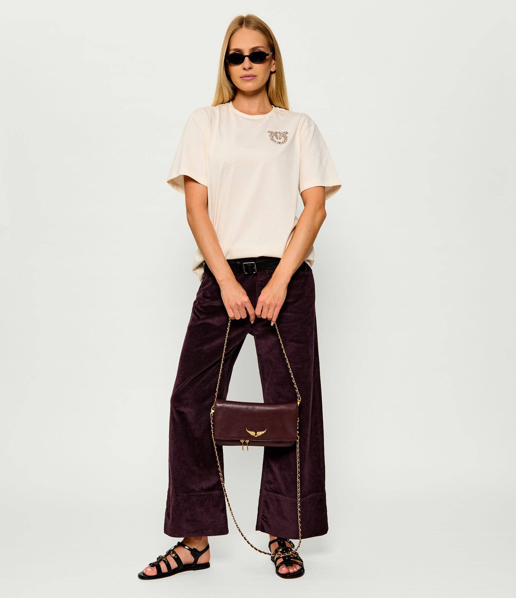 Zadig & Voltaire De piele geantă pe umăr Rock