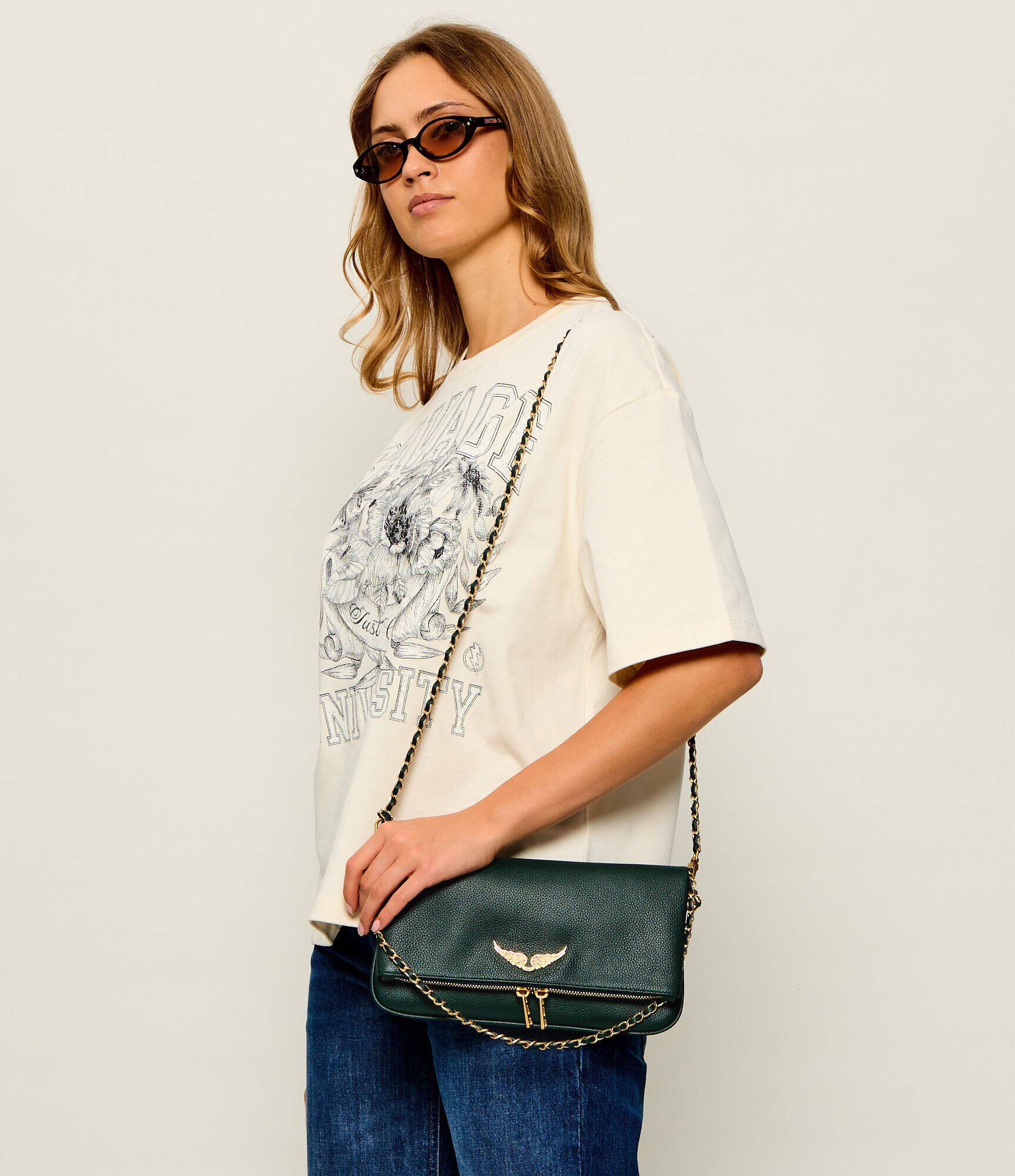 Zadig & Voltaire De piele geantă pe umăr Rock