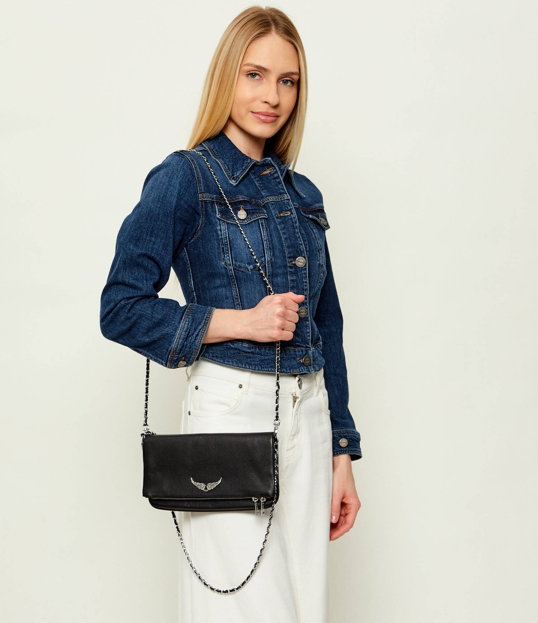 Zadig & Voltaire De piele geantă pe umăr ROCK