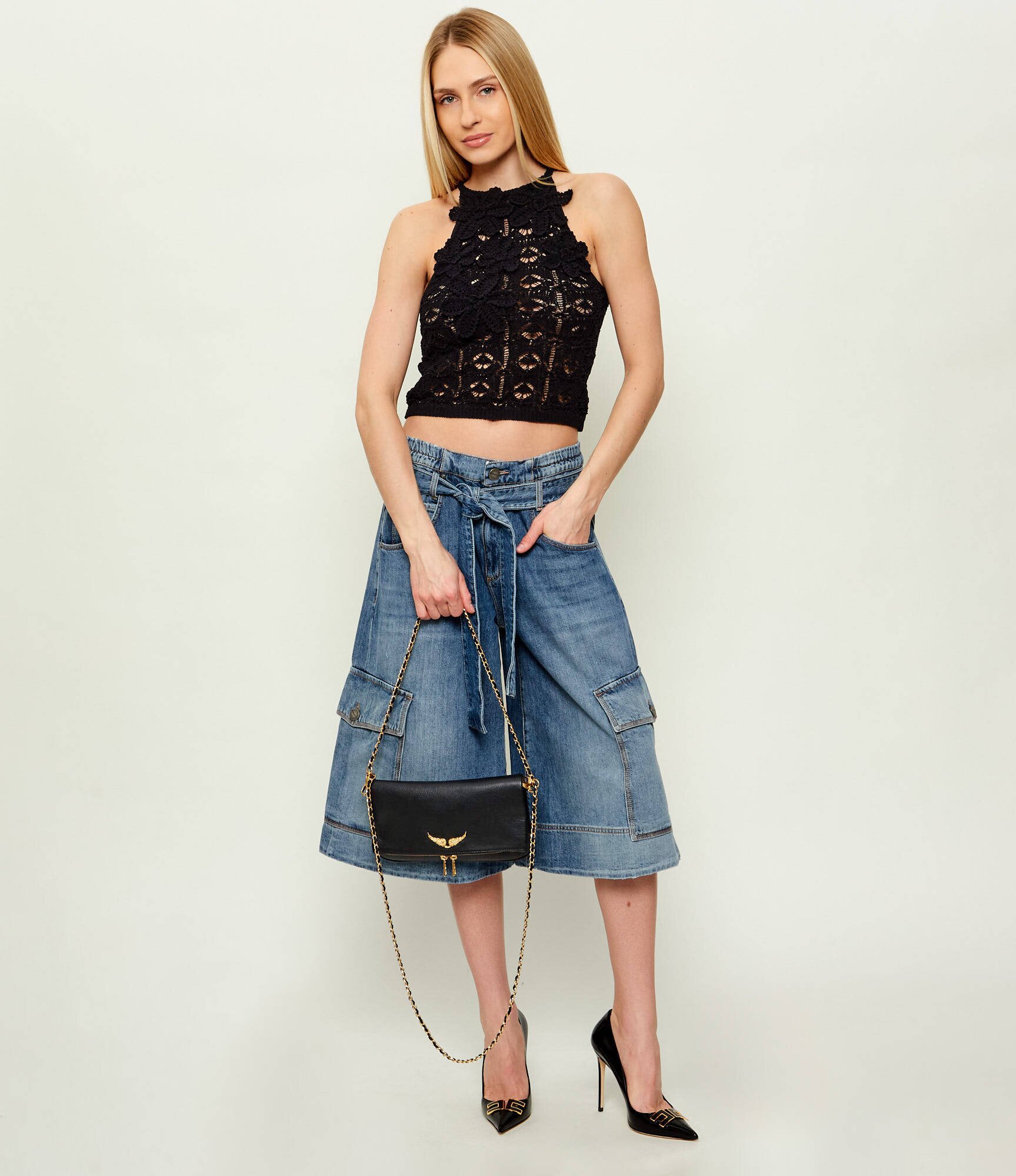 Zadig & Voltaire De piele geantă pe umăr ROCK