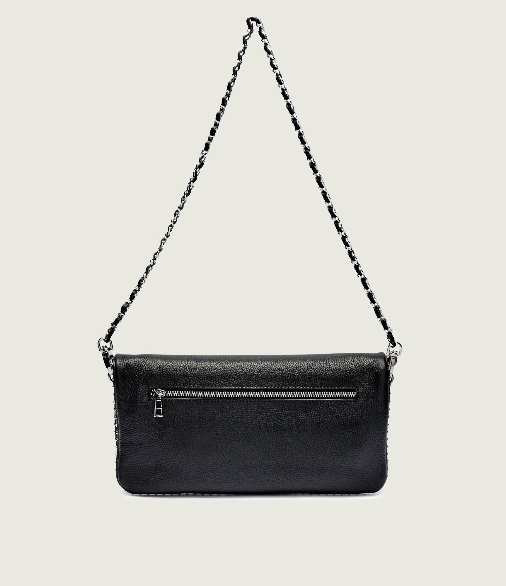 Zadig & Voltaire De piele geantă pe umăr ROCK GRAINED