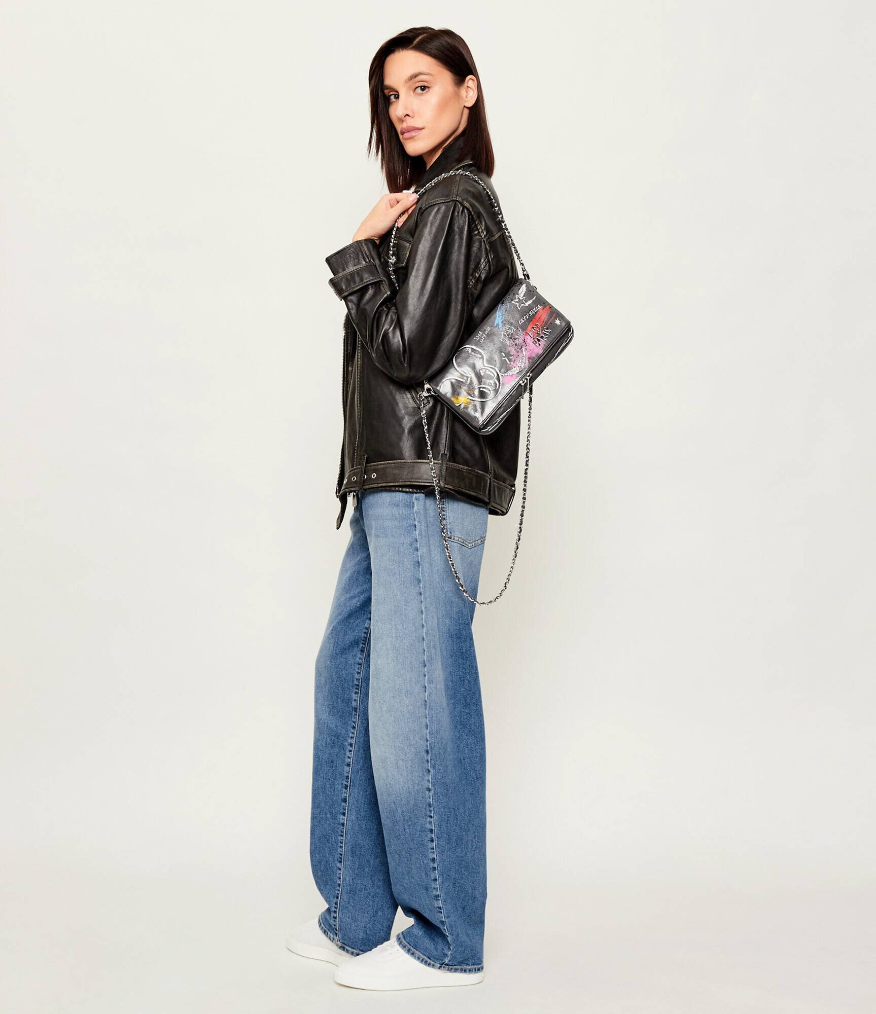 Zadig & Voltaire De piele geantă pe umăr ROCK HUMBERTO