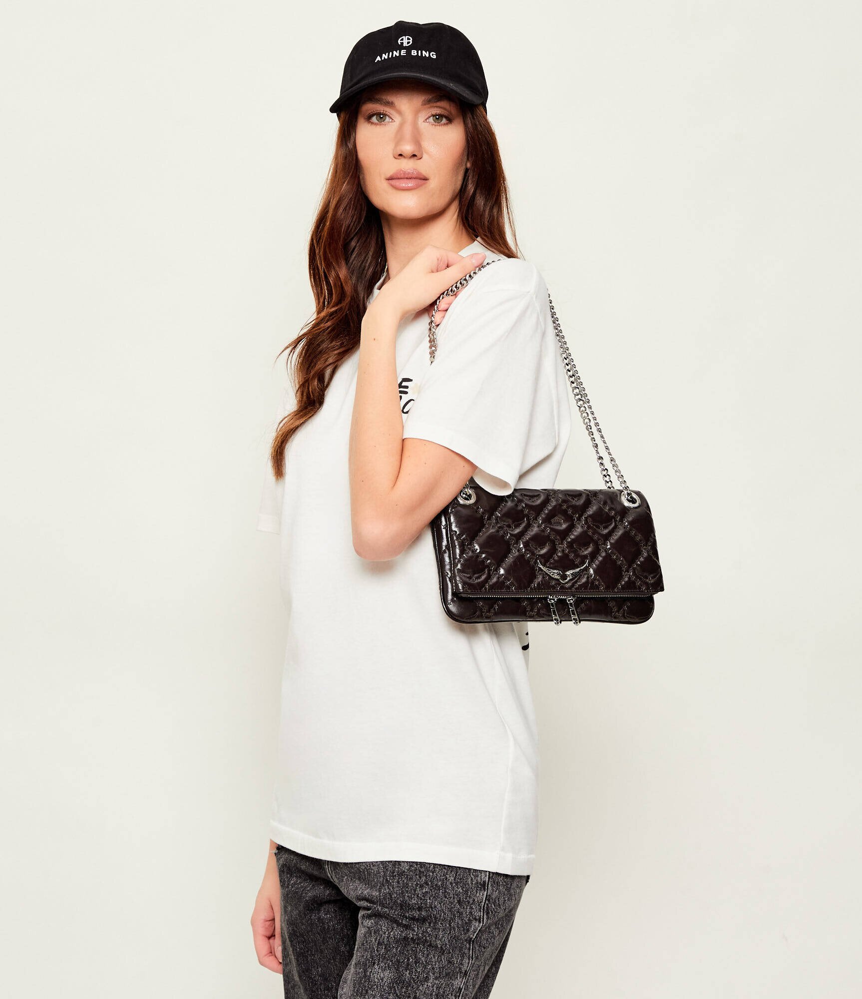 Zadig & Voltaire De piele geantă pe umăr Rock II