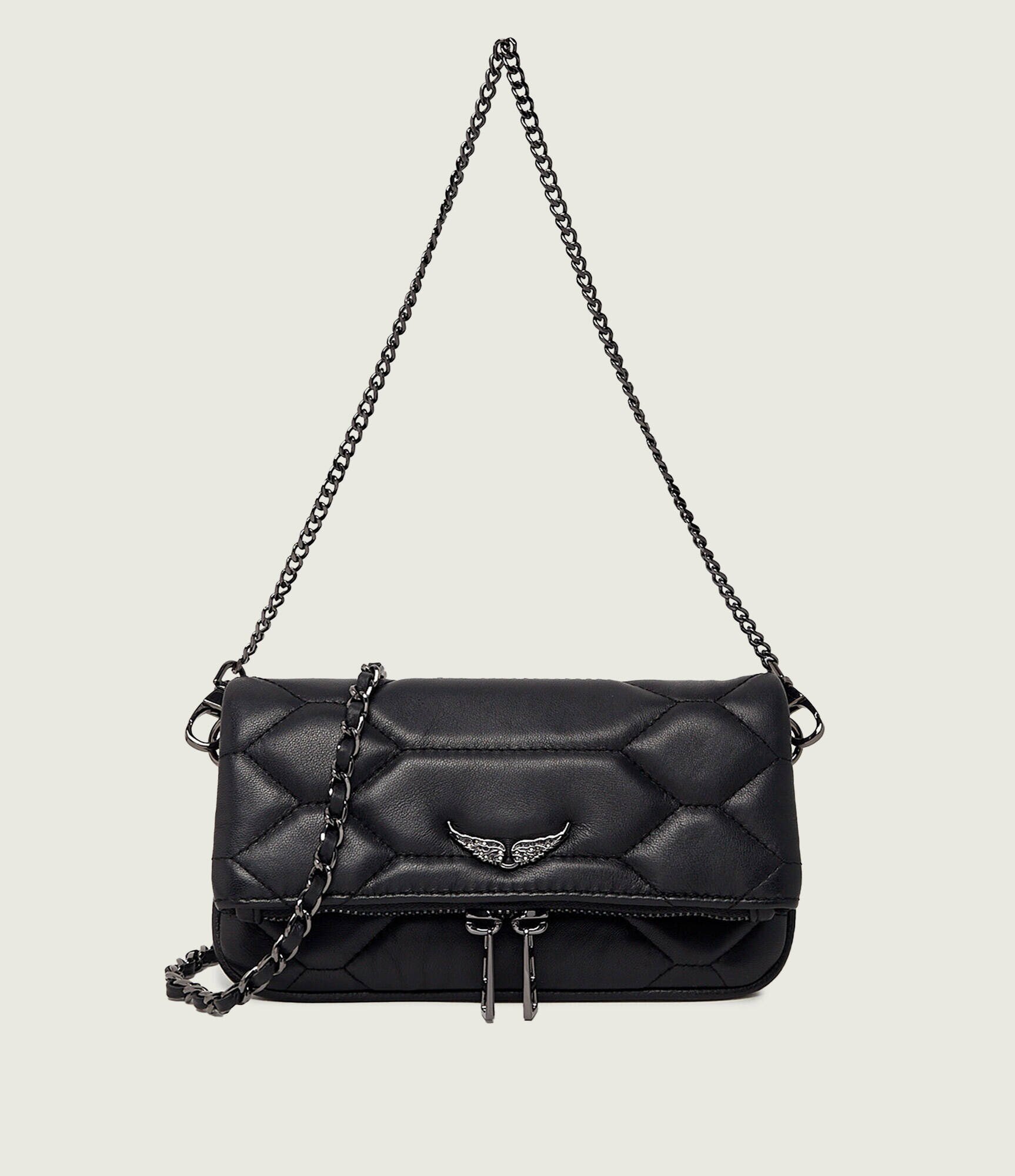 Zadig & Voltaire De piele geantă pe umăr ROCK NANO XL