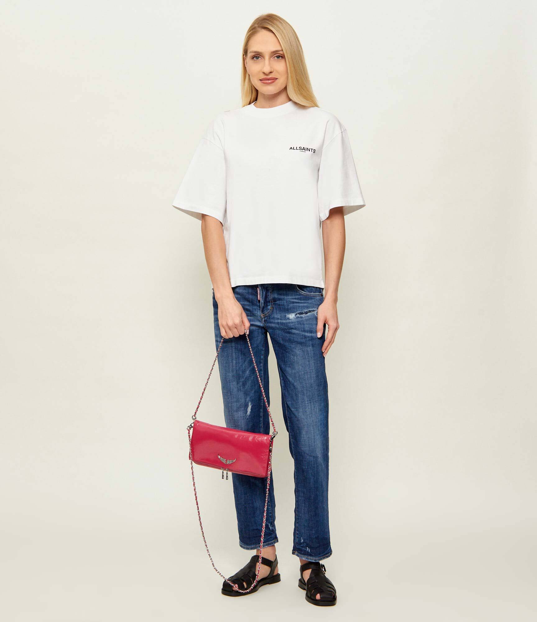 Zadig & Voltaire De piele geantă pe umăr ROCK VINTAGE PATENT