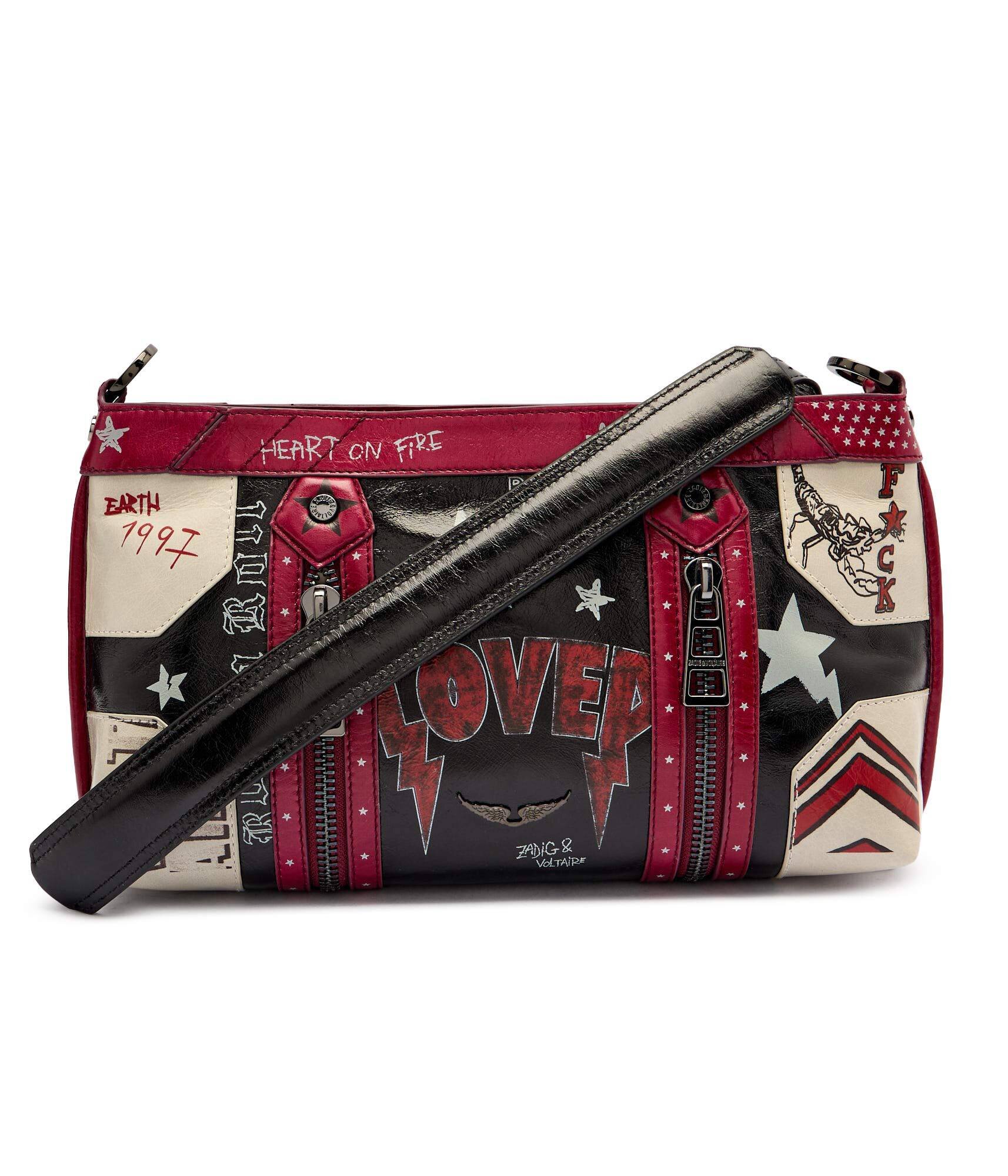 Zadig & Voltaire De piele geantă pe umăr Sunny Moody Punk