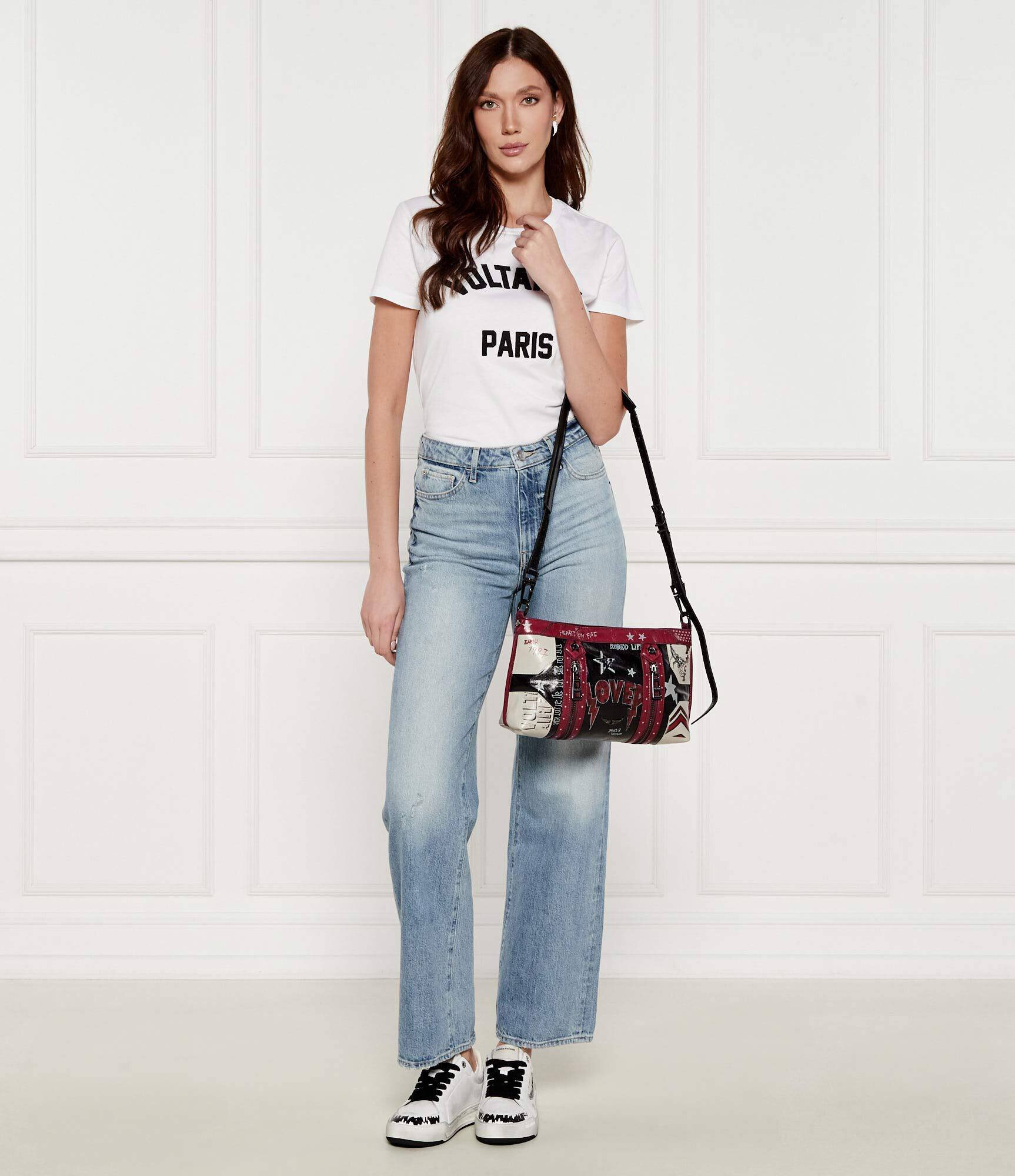 Zadig & Voltaire De piele geantă pe umăr Sunny Moody Punk