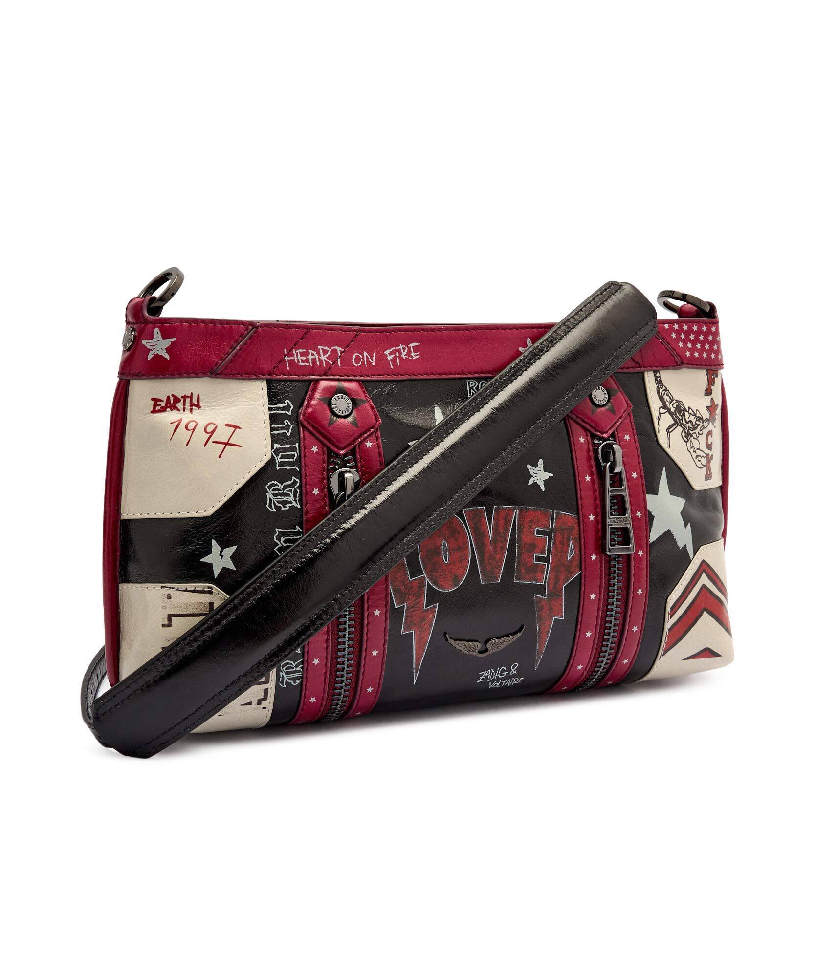Zadig & Voltaire De piele geantă pe umăr Sunny Moody Punk