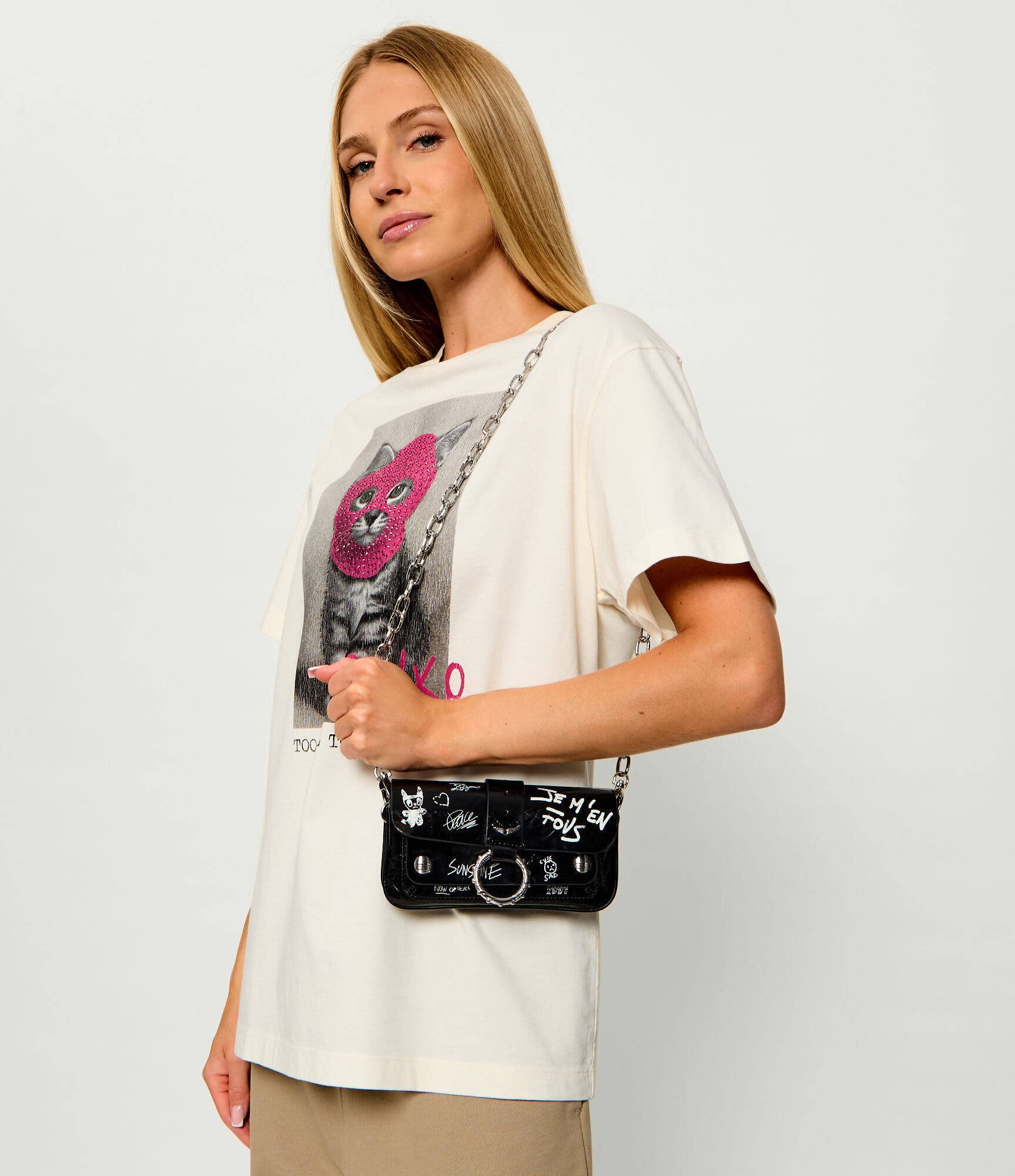 Zadig & Voltaire De piele geantă poștaș/portofel Kate