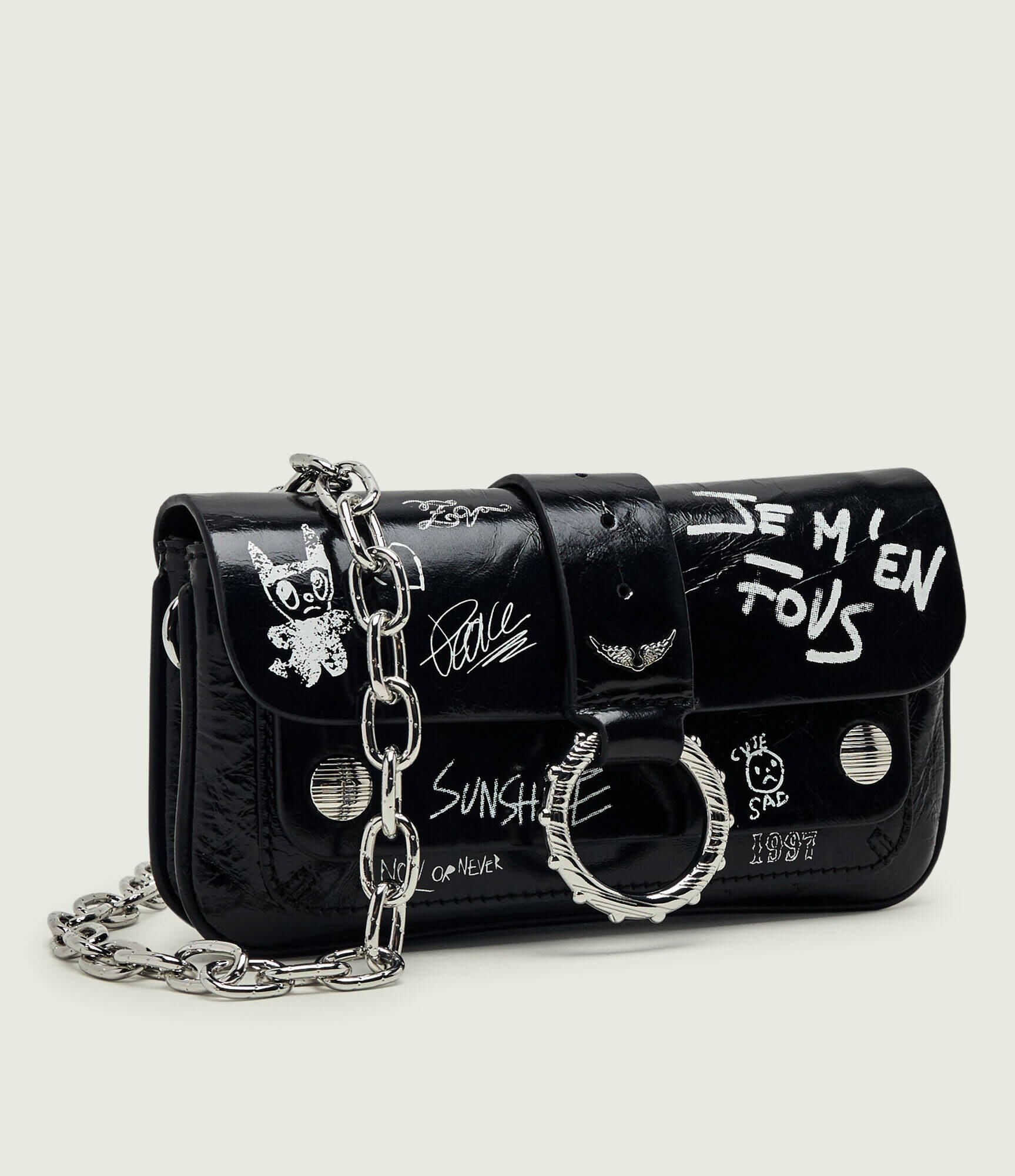 Zadig & Voltaire De piele geantă poștaș/portofel Kate