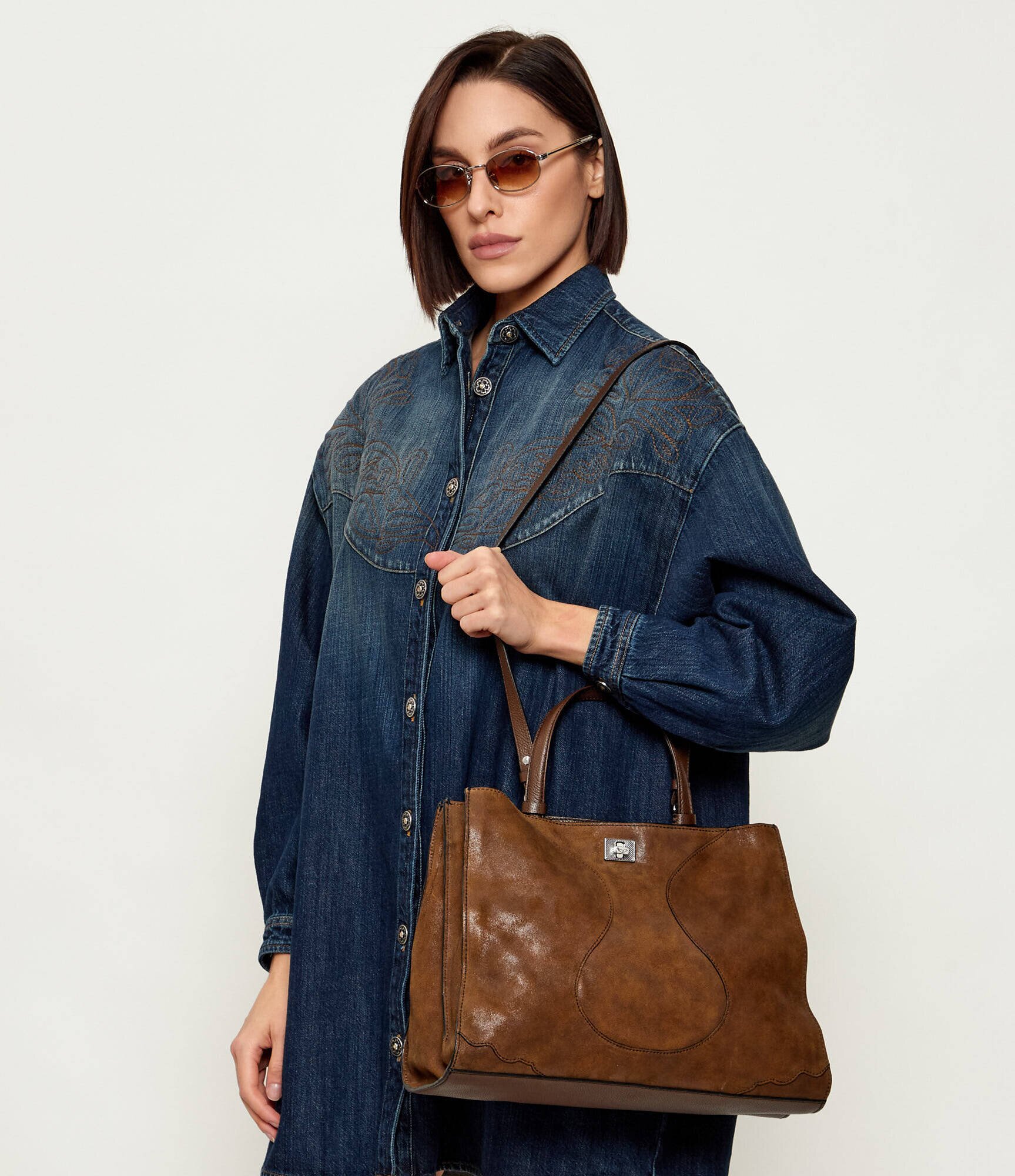 Zadig & Voltaire De piele geantă shopper JACK