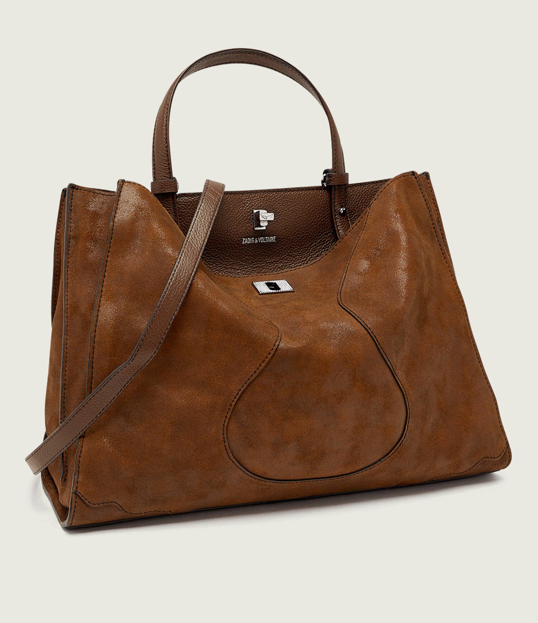 Zadig & Voltaire De piele geantă shopper JACK
