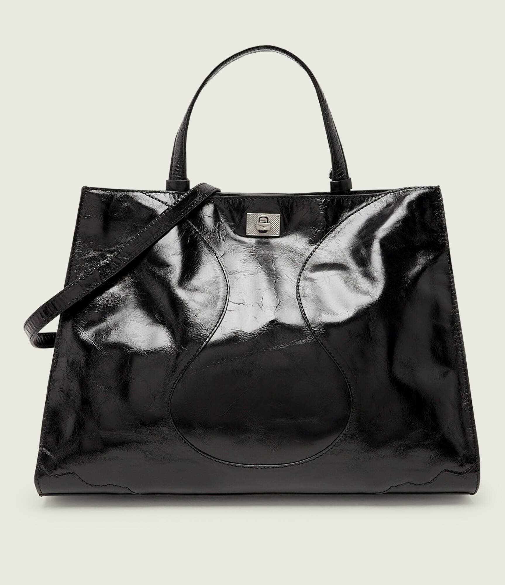 Zadig & Voltaire De piele geantă shopper JACK VINTAGE PATENT