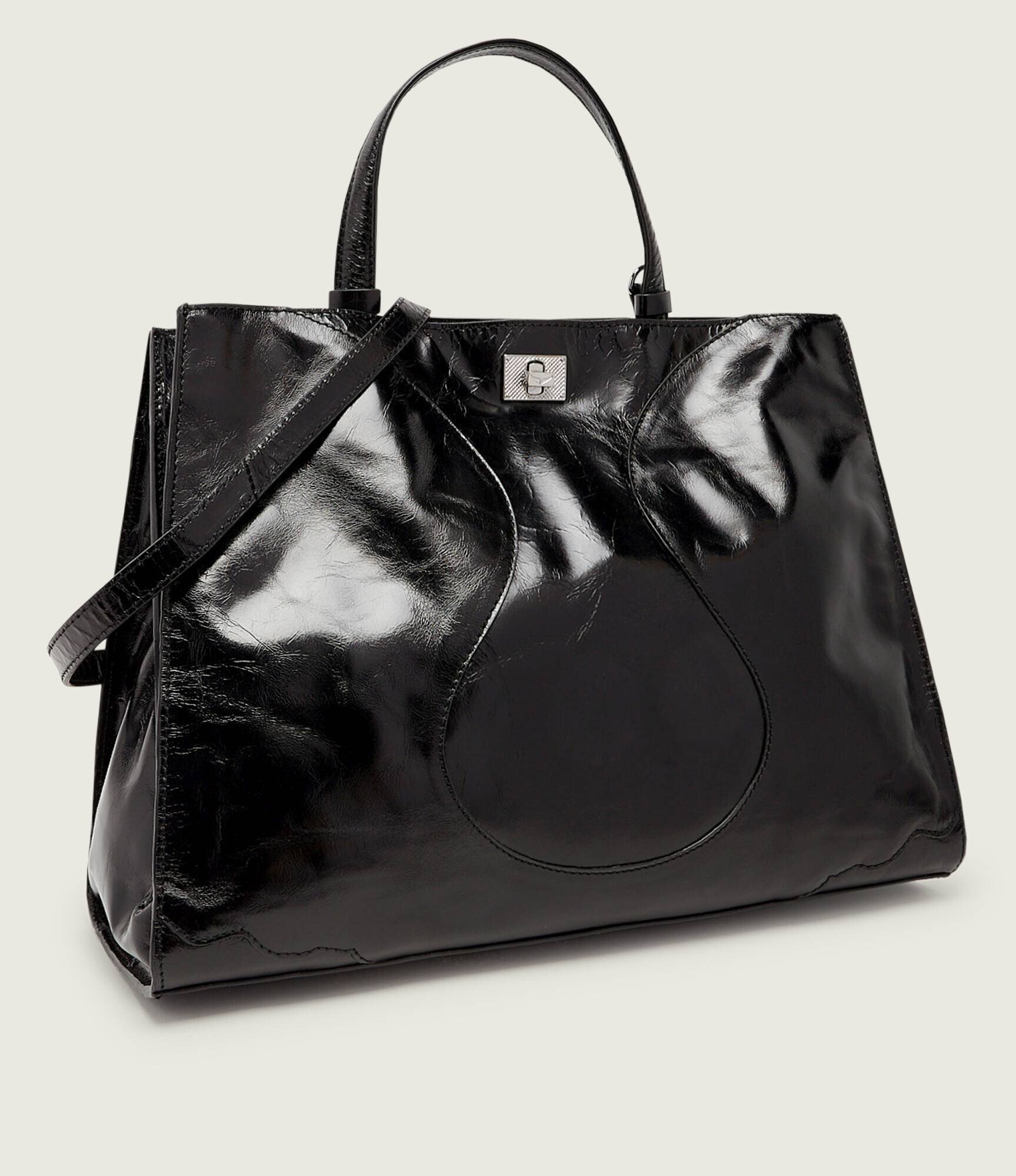 Zadig & Voltaire De piele geantă shopper JACK VINTAGE PATENT