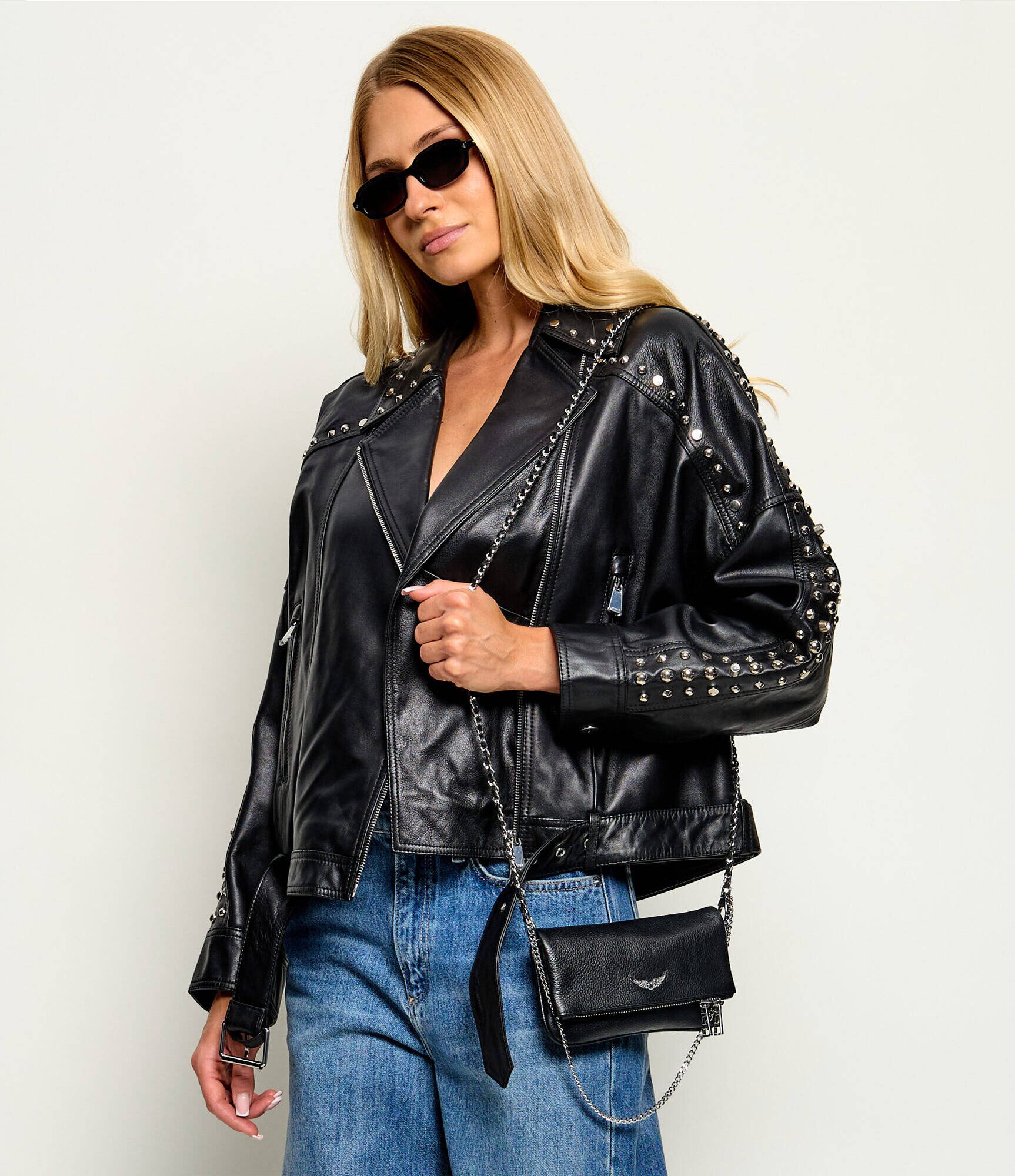 Zadig & Voltaire De piele poșetă plic Nano