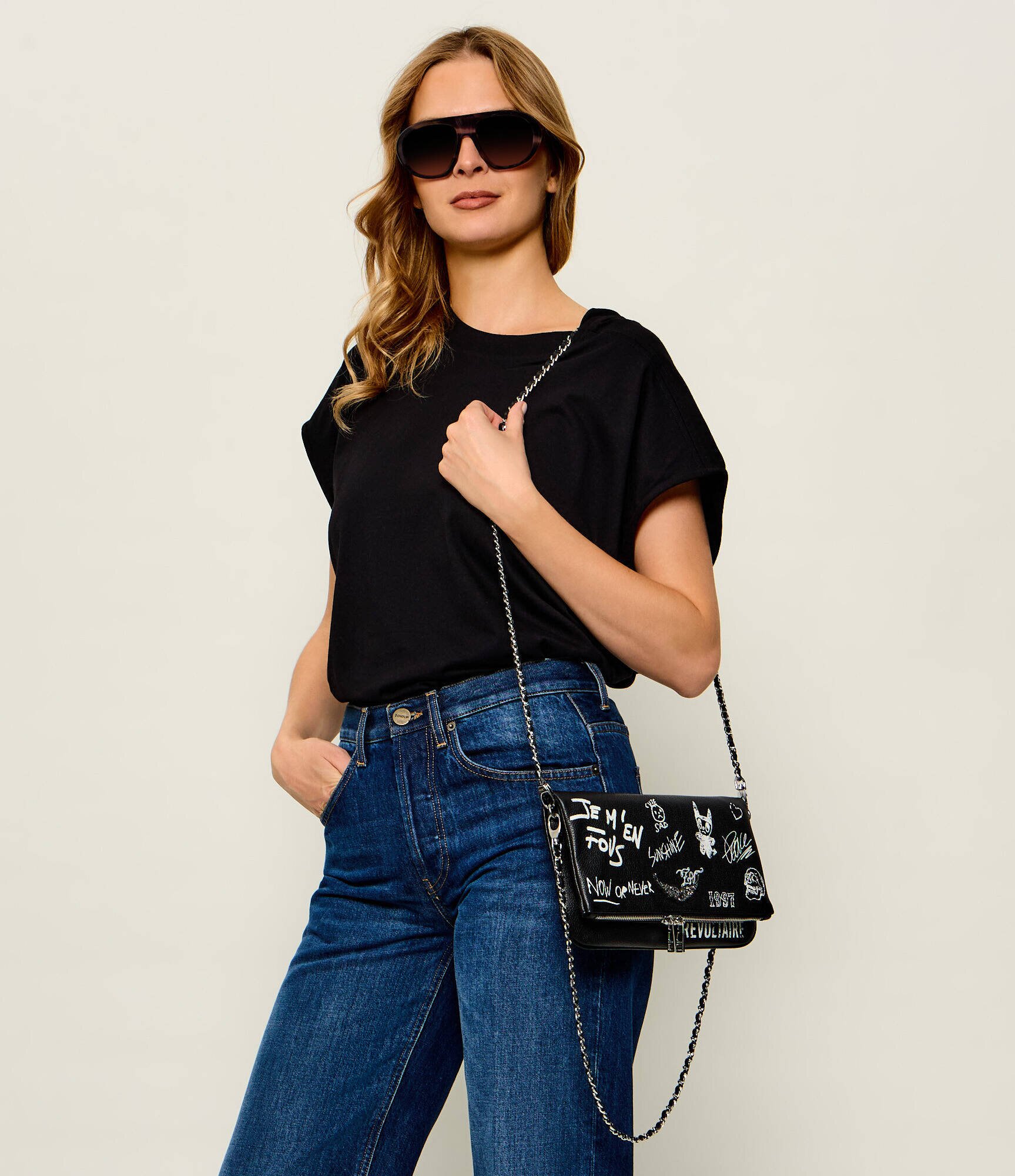 Zadig & Voltaire De piele poșetă plic Rock Arty