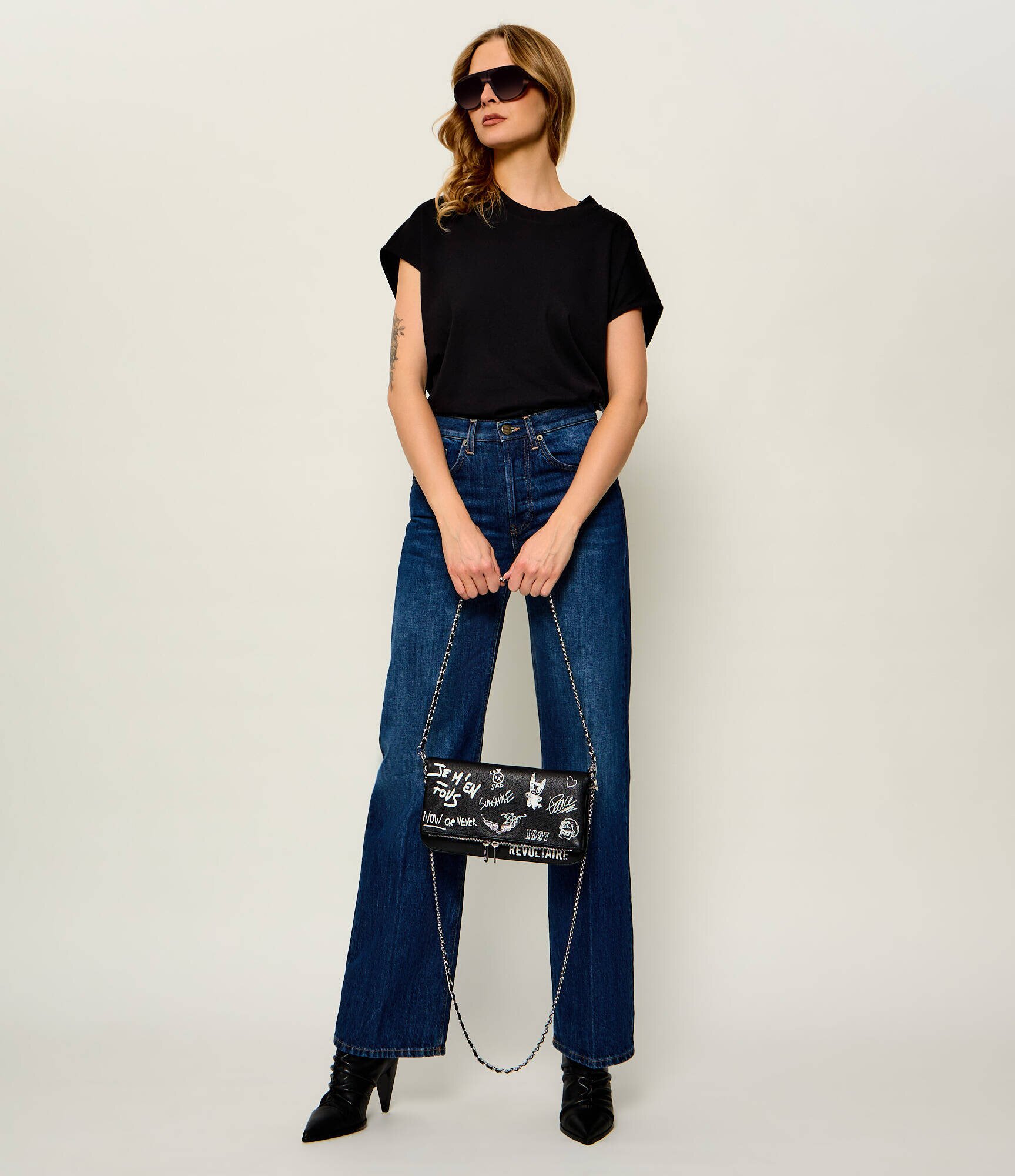 Zadig & Voltaire De piele poșetă plic Rock Arty