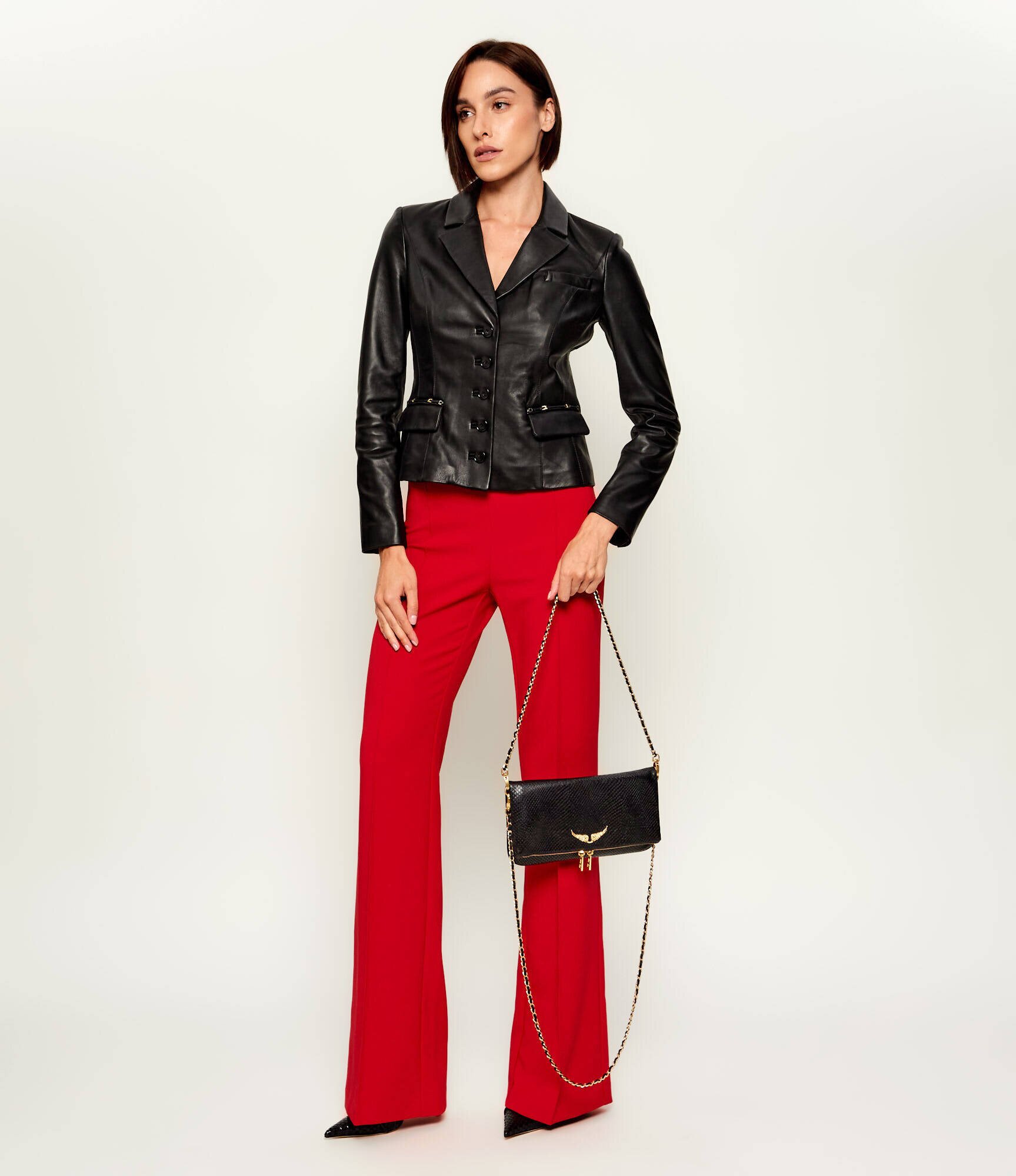 Zadig & Voltaire De piele poșetă plic Rock Soft Wild