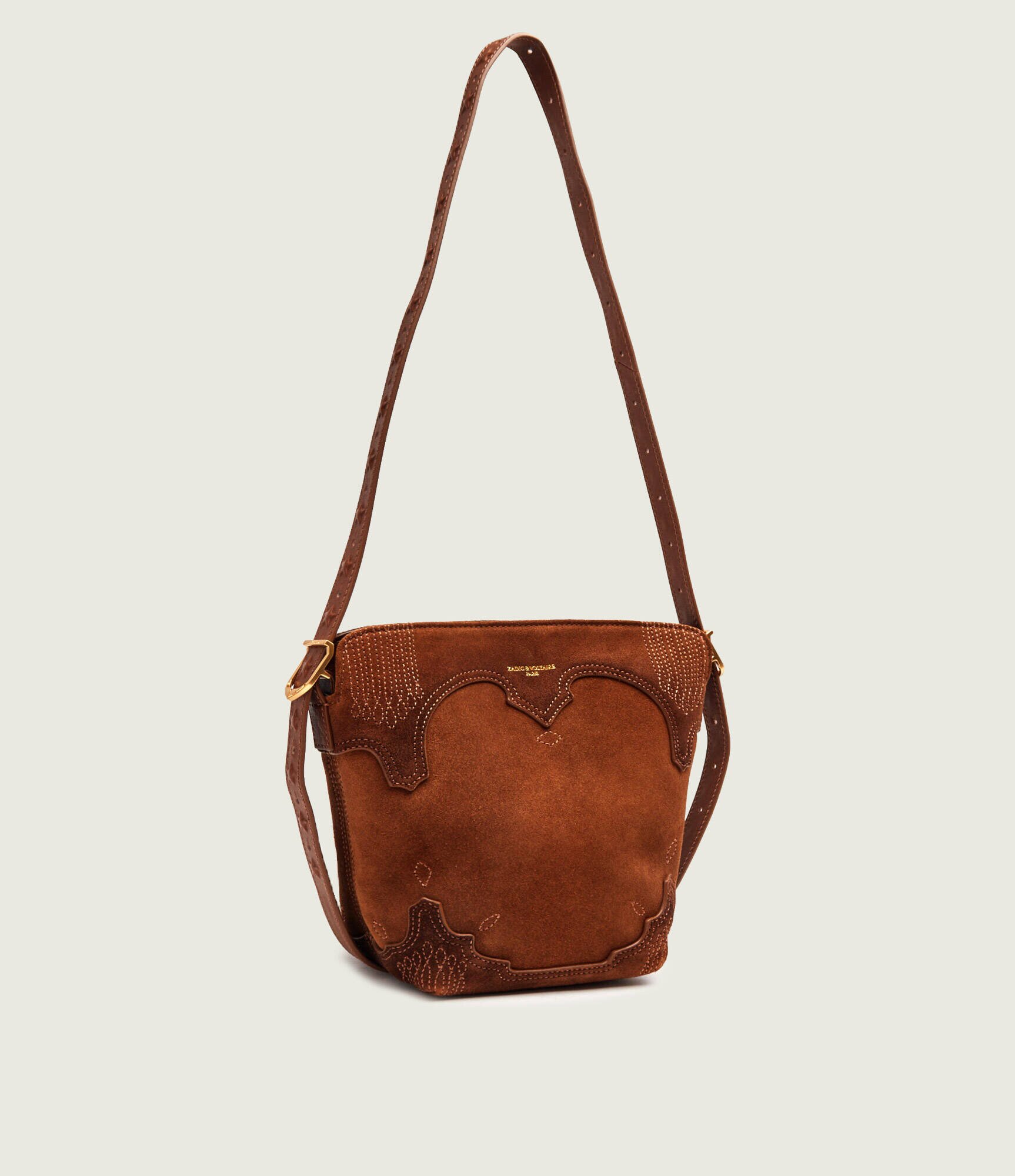 Zadig & Voltaire Geantă pe umăr Baby Jane Western | piele întoarsă